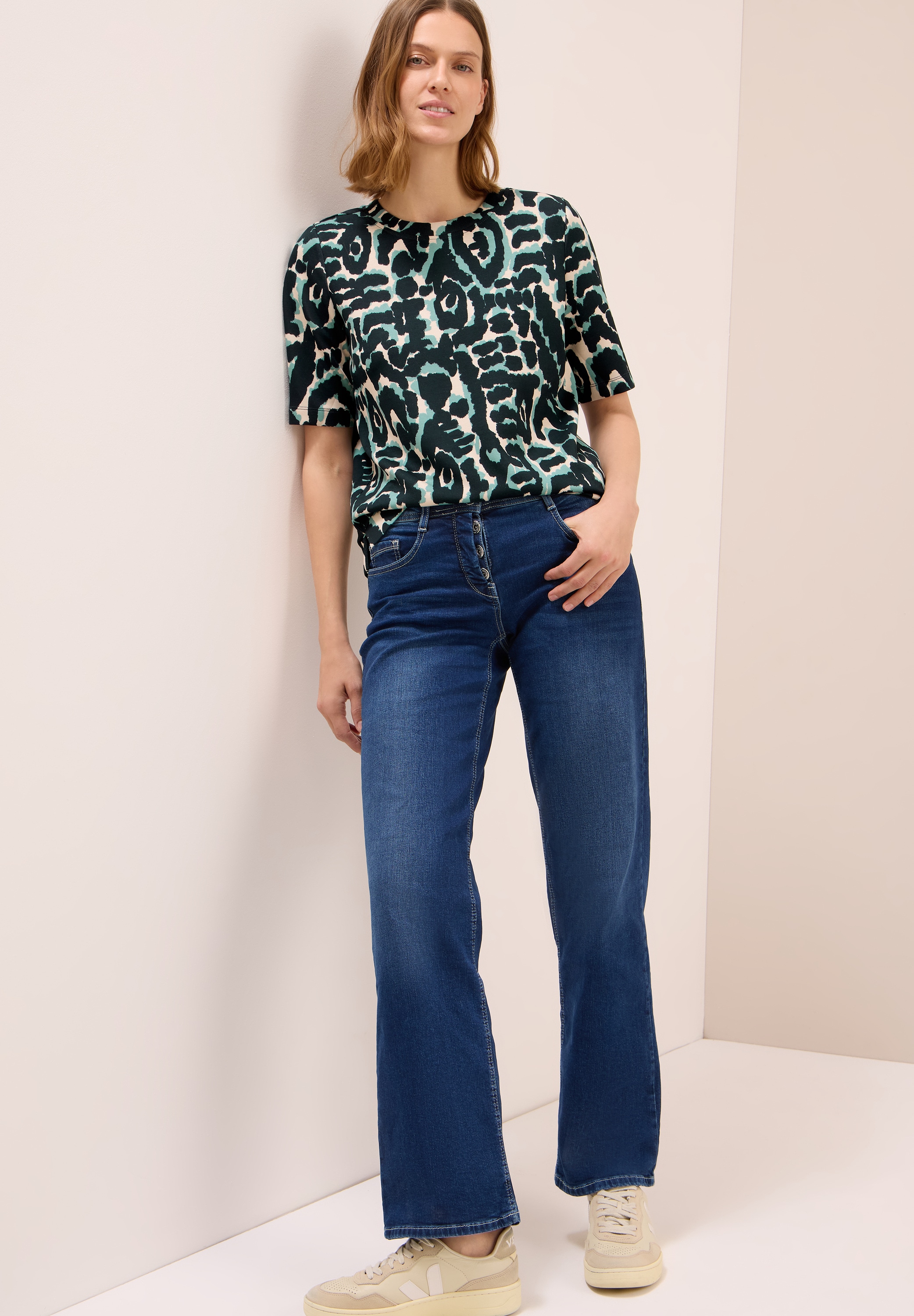Cecil T-Shirt, mit All-Over Print