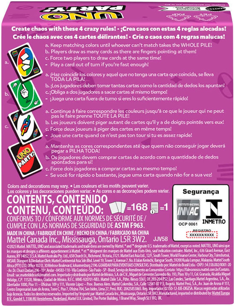 Mattel games Spiel »UNO Party«