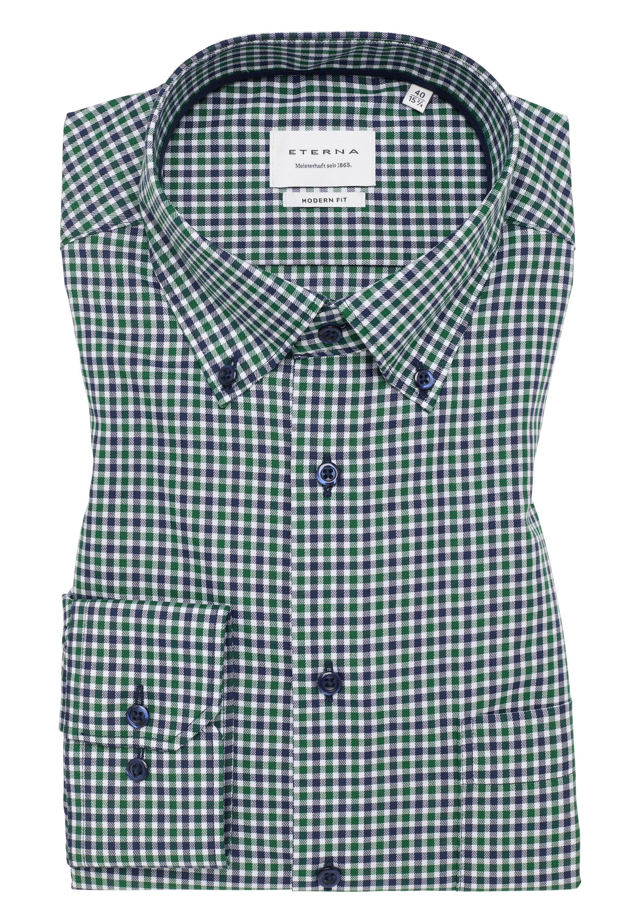 Eterna Langarmhemd »MODERN FIT«, NON IRON (bügelfrei)