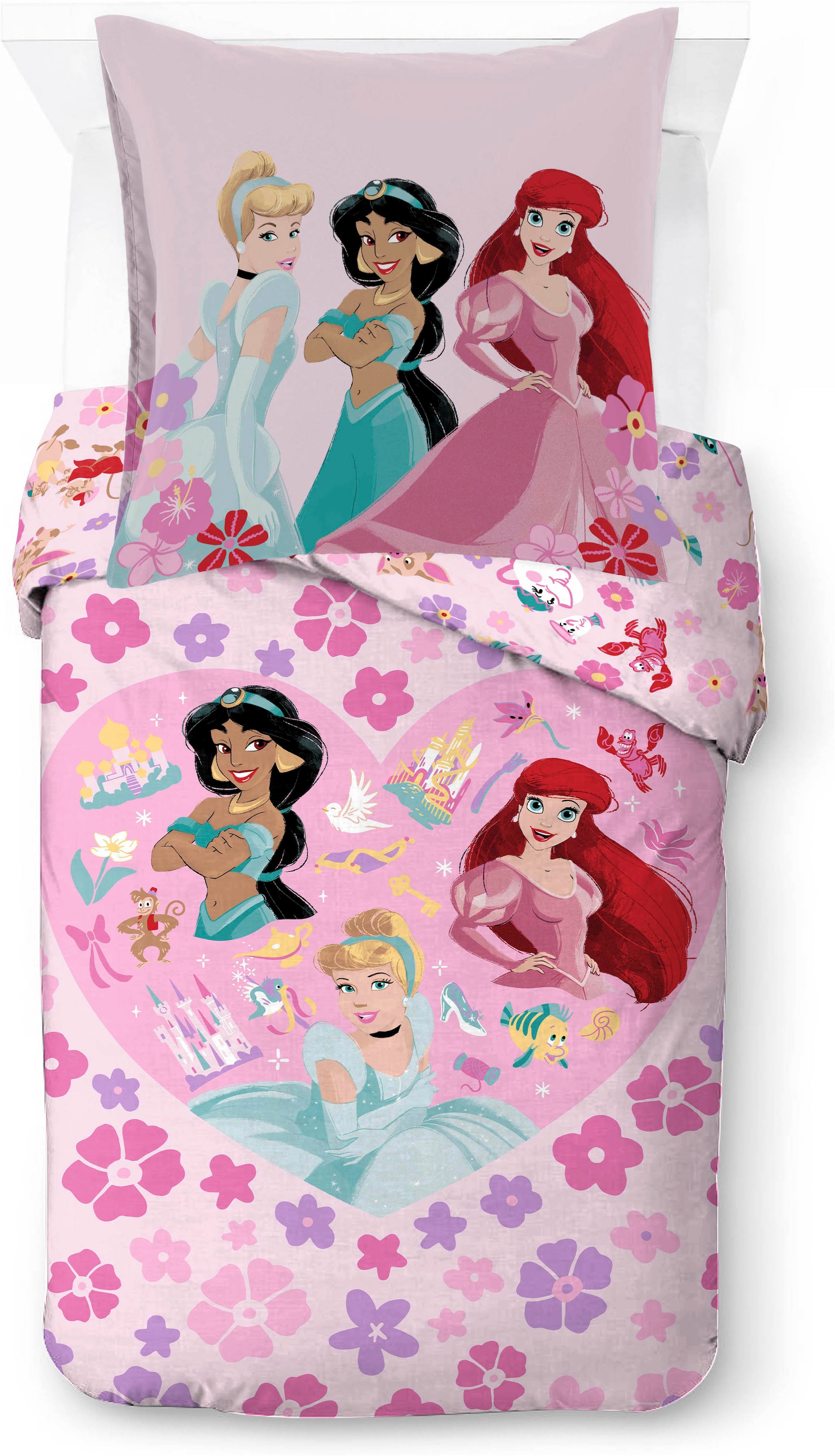 Disney Kinderbettwäsche »Disney Princess Wonderful« 2 100% Baumwolle