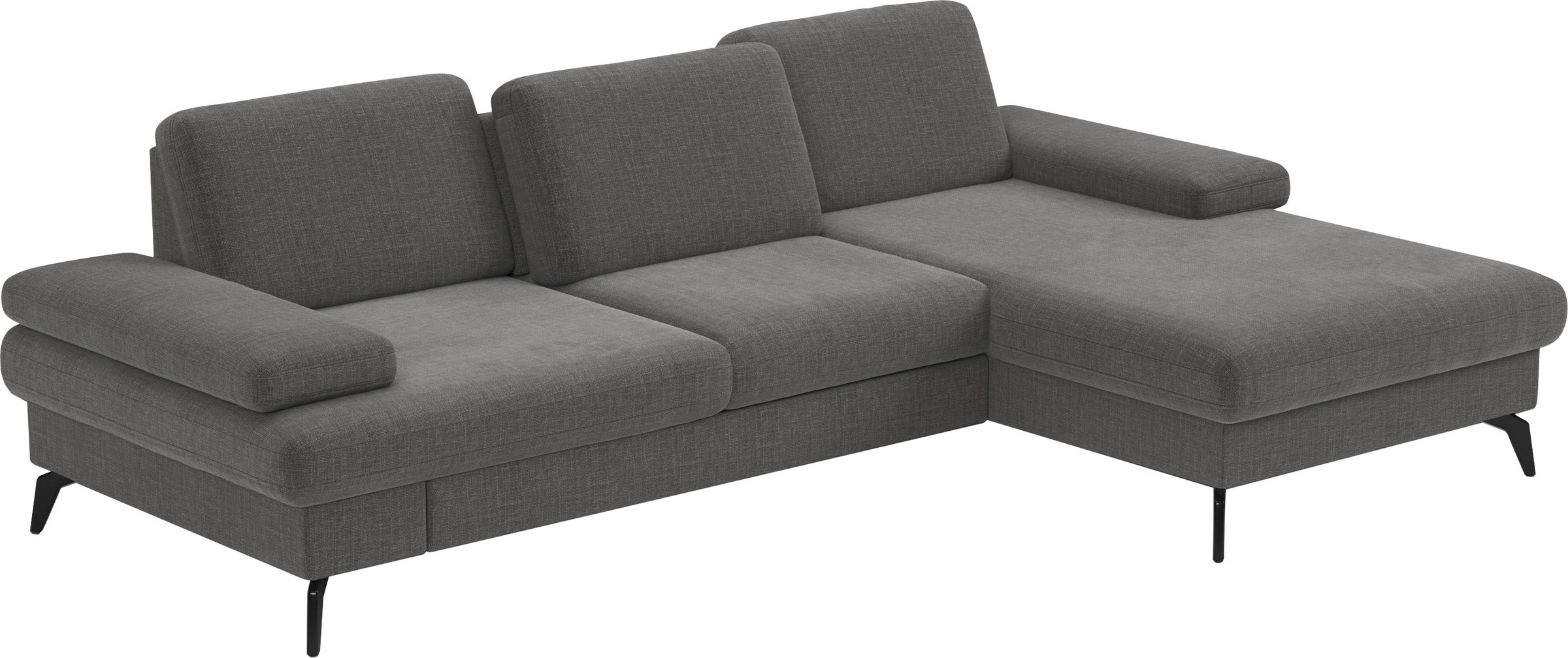 sit&more Ecksofa »Morris L-Form, inkl. Sitztiefenverstellung«, wahlweise mit Armteilverstellung, Bettfunktion & Bettkasten