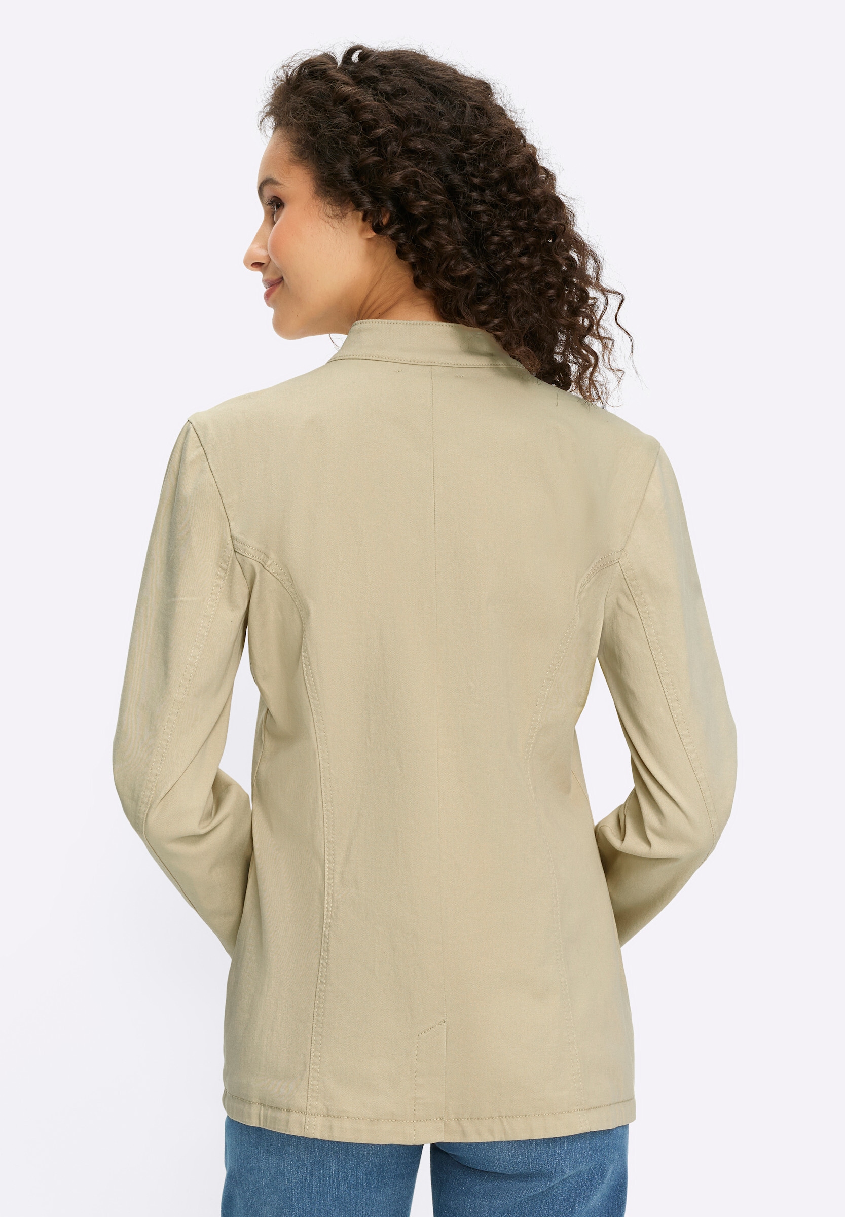 heine Jeansblazer »Jeans-Blazer Jeansblazer mit Häkchenverschluss«