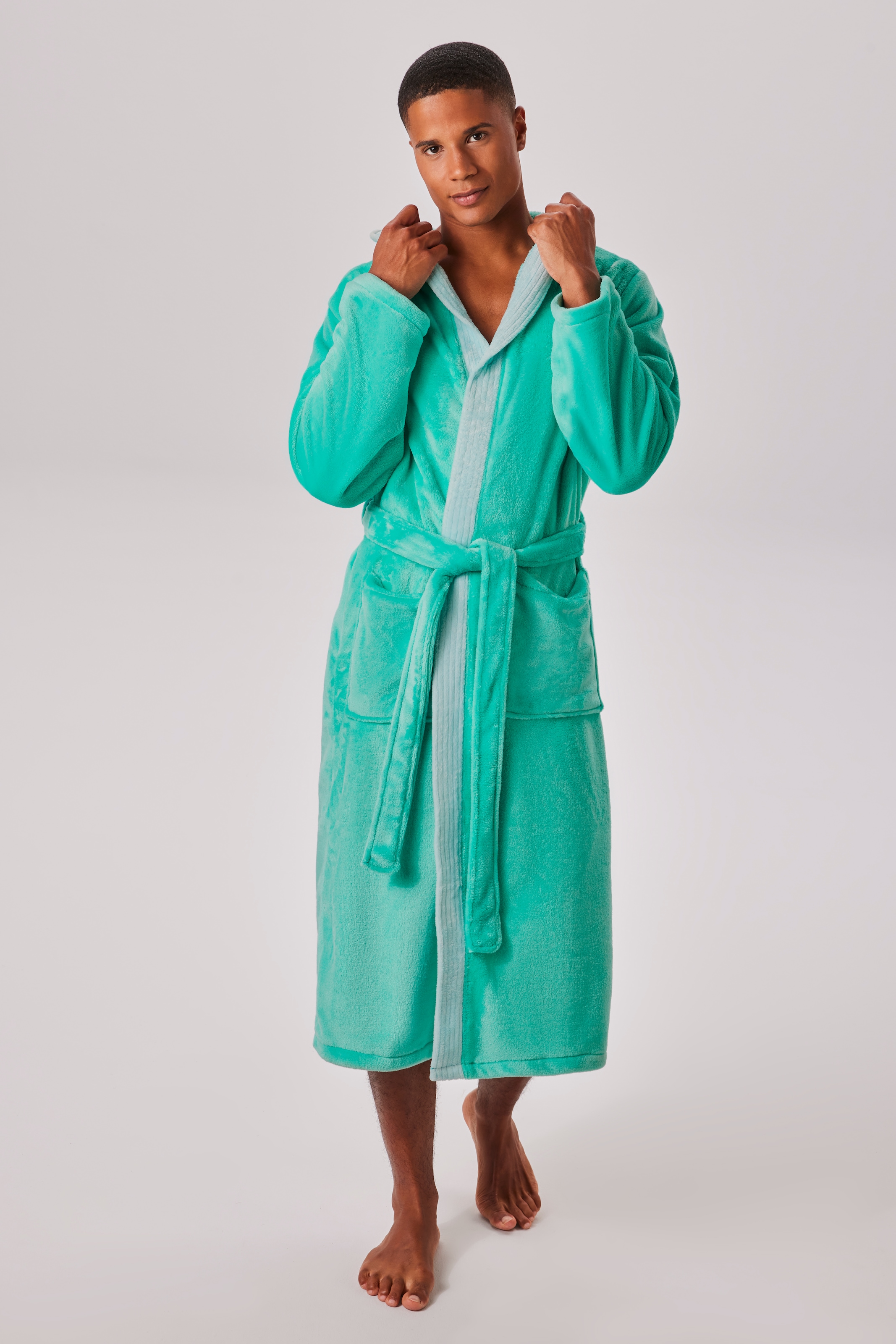 OTTO home Unisex-Bademantel »Miia, ideal für Sauna, Spa & im Urlaub« 1 Stk. weich und kuschelig, plüsch, für Damen und Herren, S-XL