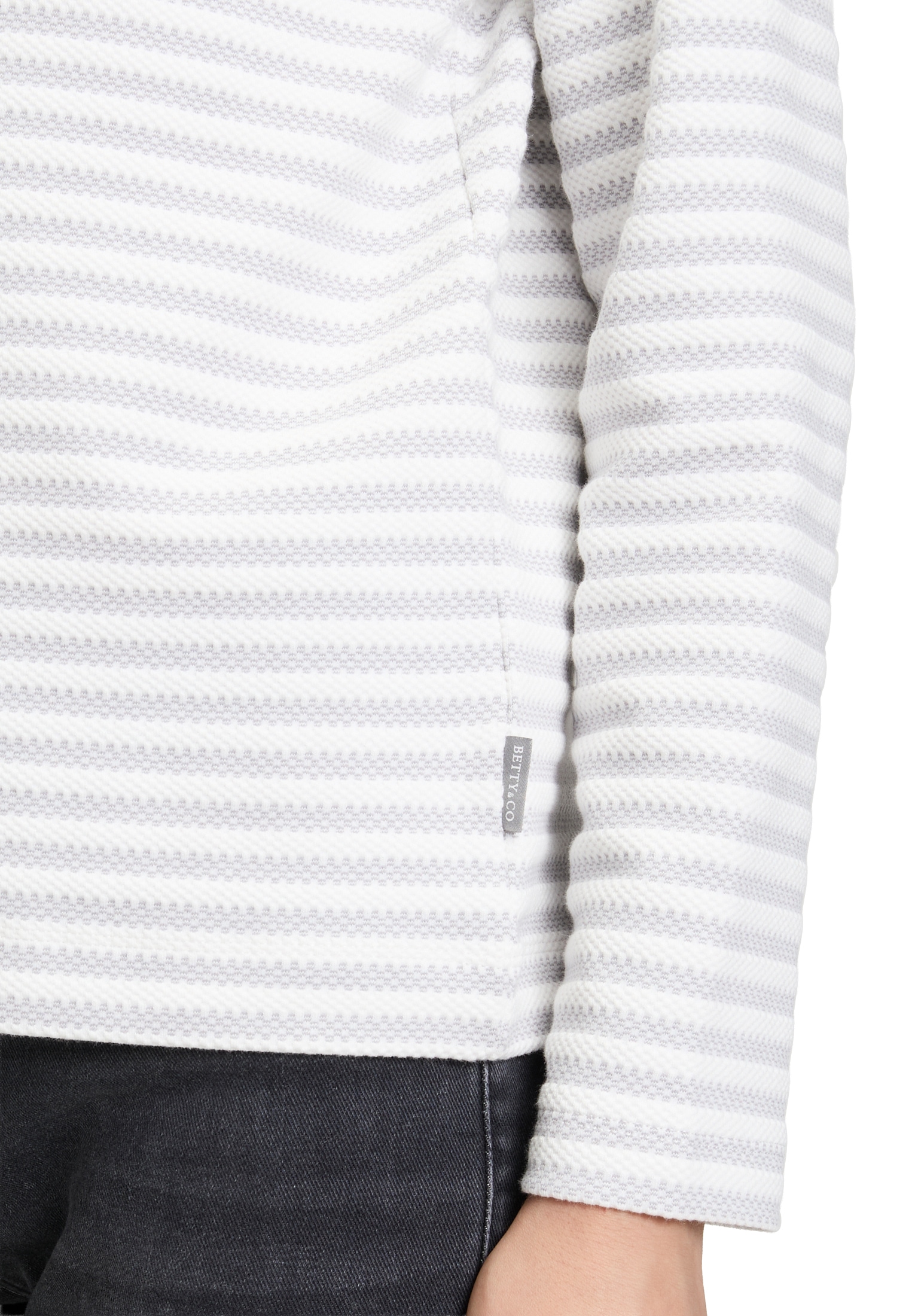 Betty&Co Sweatshirt »Sweatshirt mit U-Boot-Ausschnitt«