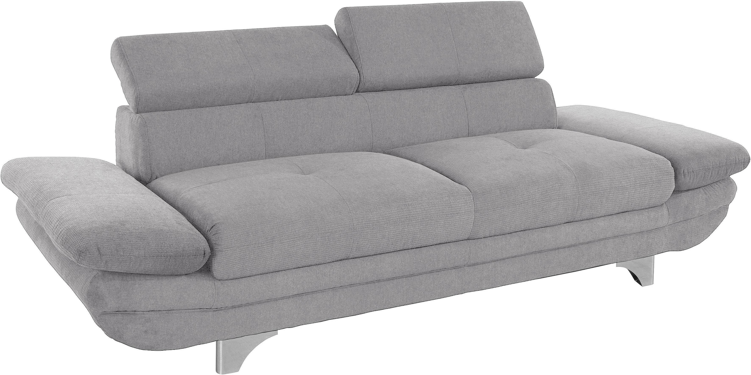 COTTA Polstergarnitur »Enterprise«, (Set), Set bestehend aus 2,5-Sitzer mit Arm- & Kopfteilverstellung & Hocker