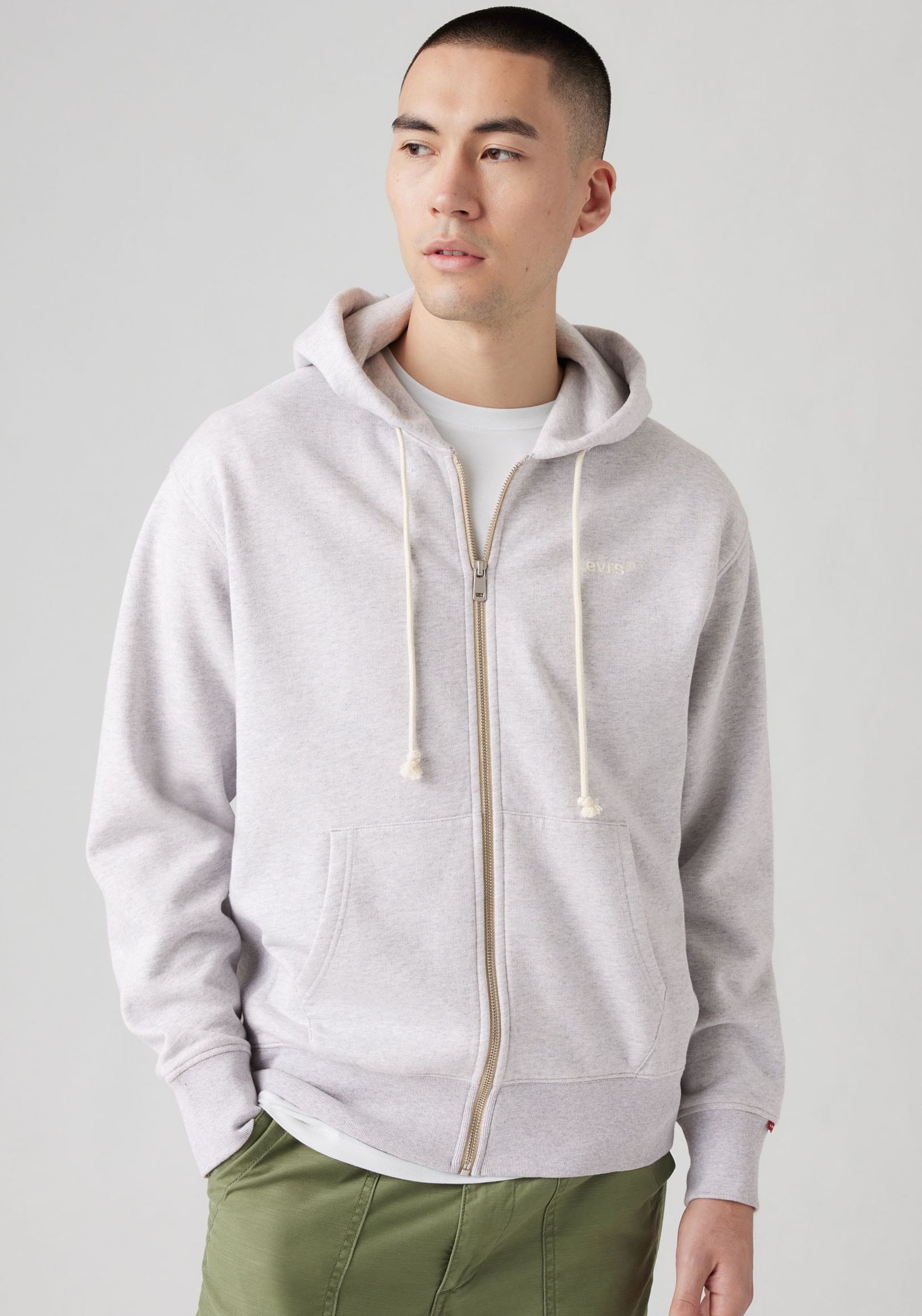 Levi's® Kapuzensweatjacke mit Logo-Stickerei