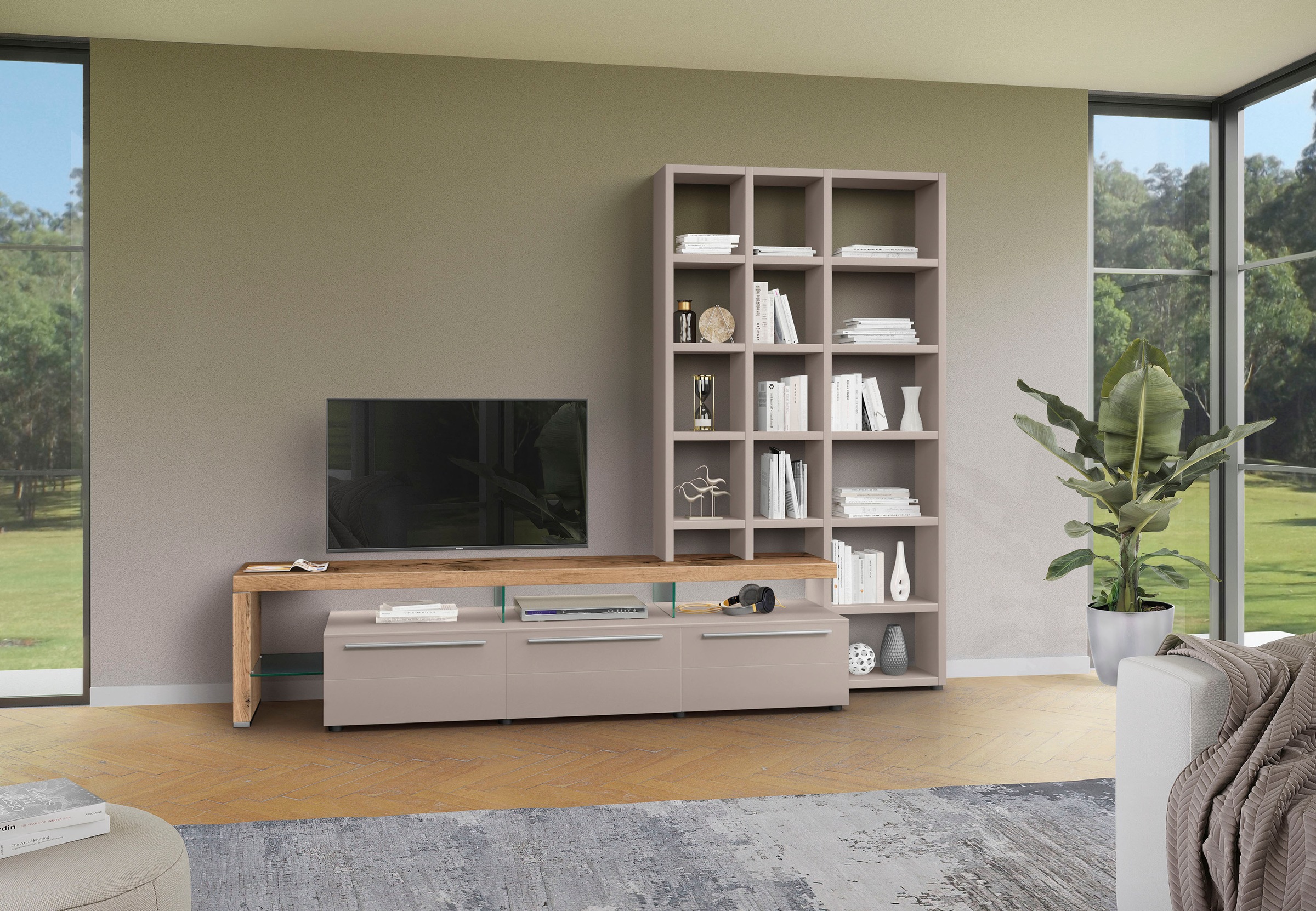 GWINNER Wohnwand »BELLANO BE90«, (3 St.), mit moderner TV-Brücke, wahlweise mit... kaufen