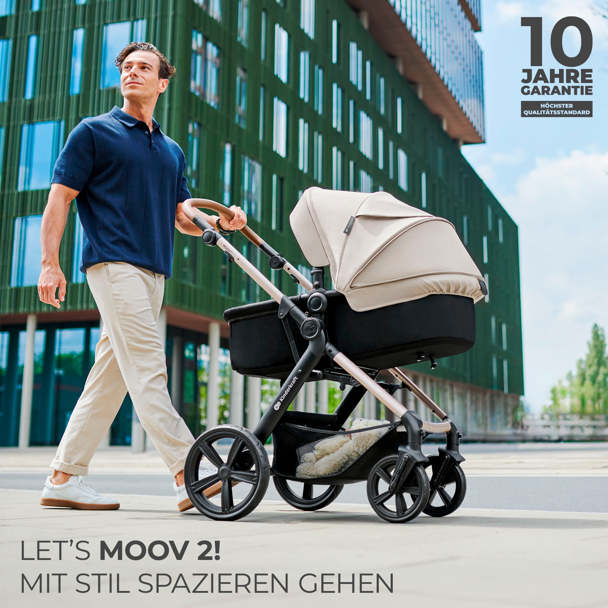 Kinderkraft Kombi-Kinderwagen »MOOV 2 4in1 AIR«, 27 kg, mit Luftreifen