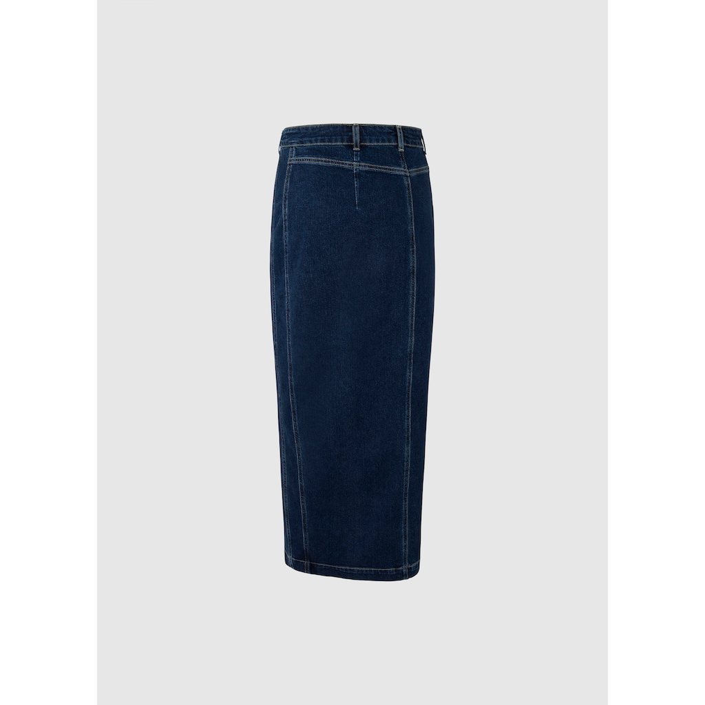 Pepe Jeans Jeansrock »MIDI SKIRT«, mit Knopfleiste und Schlitz