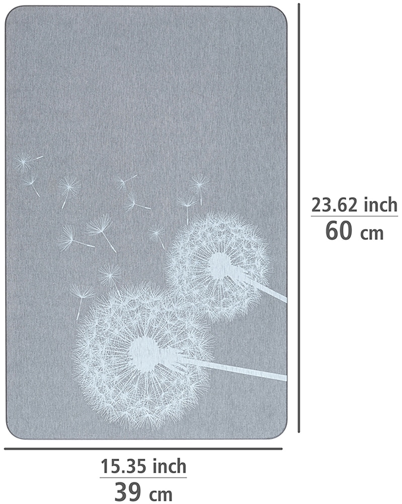 WENKO Badematte »Modell Astera«, schnell trocknend, rutschfest, stark wasserabsorbierend, aus Kieselgur