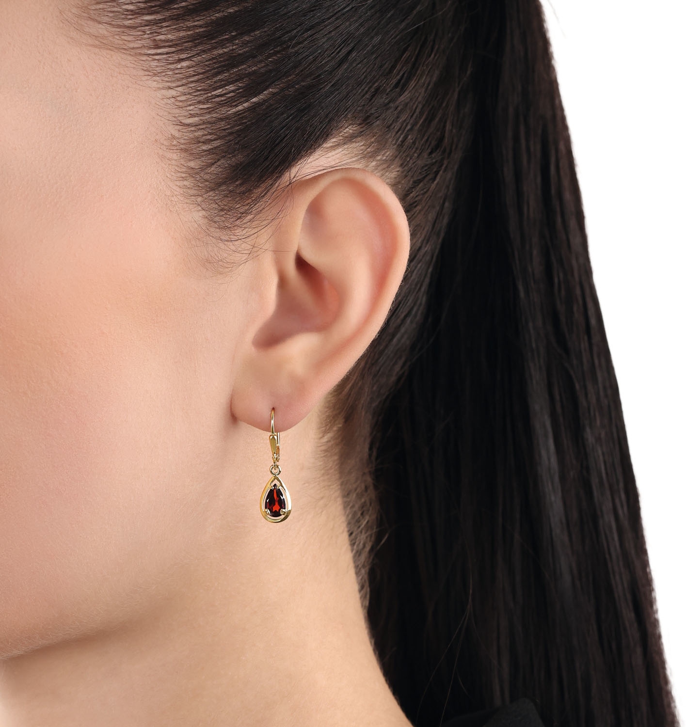 Amor Paar Ohrhänger »2021570« mit Granat