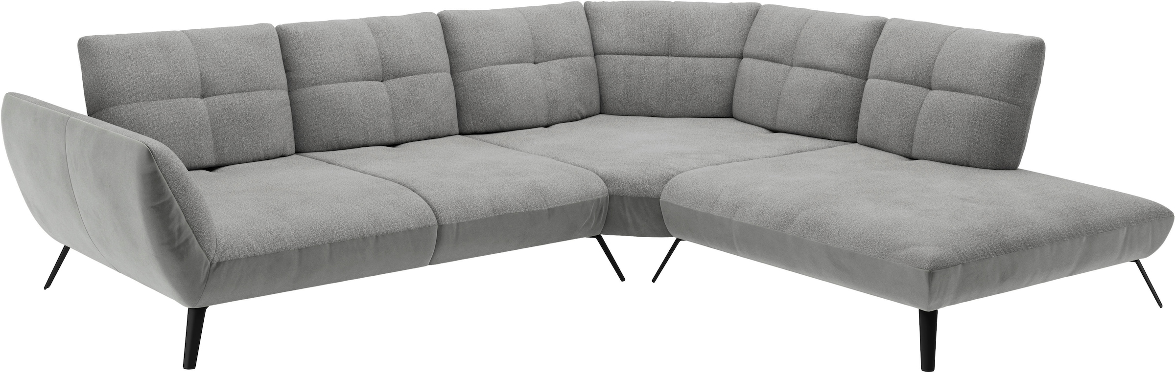 PLACES OF STYLE Ecksofa »Mikado L-Form« inkl. Sitztiefenverstellung und Armteilverstellung