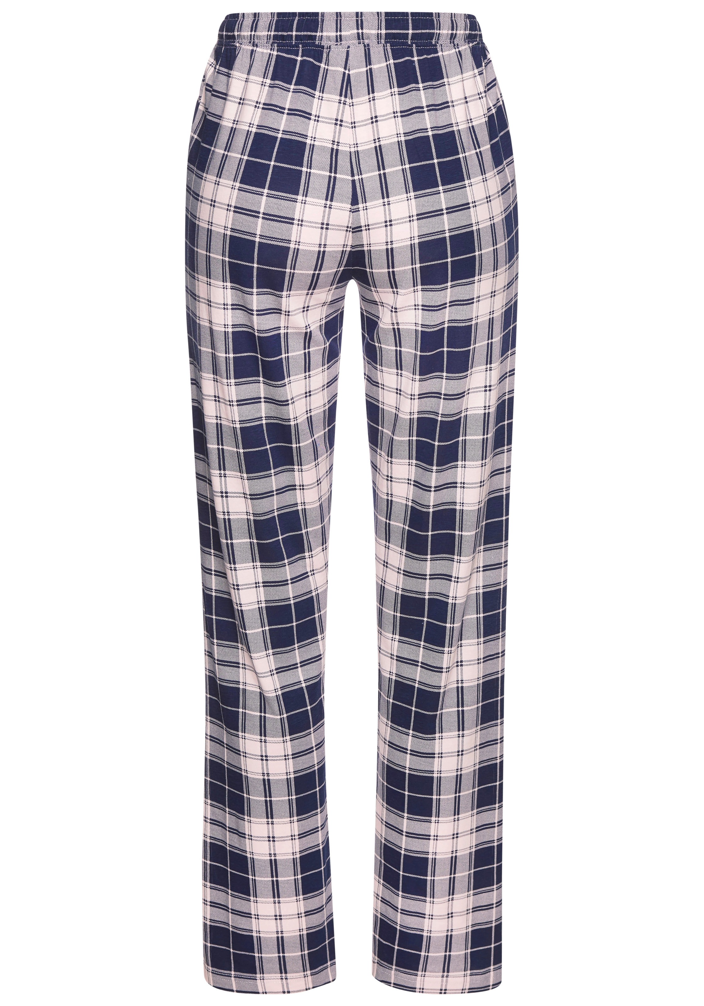 Vivance Dreams Pyjamahose, (Packung, 2 tlg.), Mit Streifen und Karos
