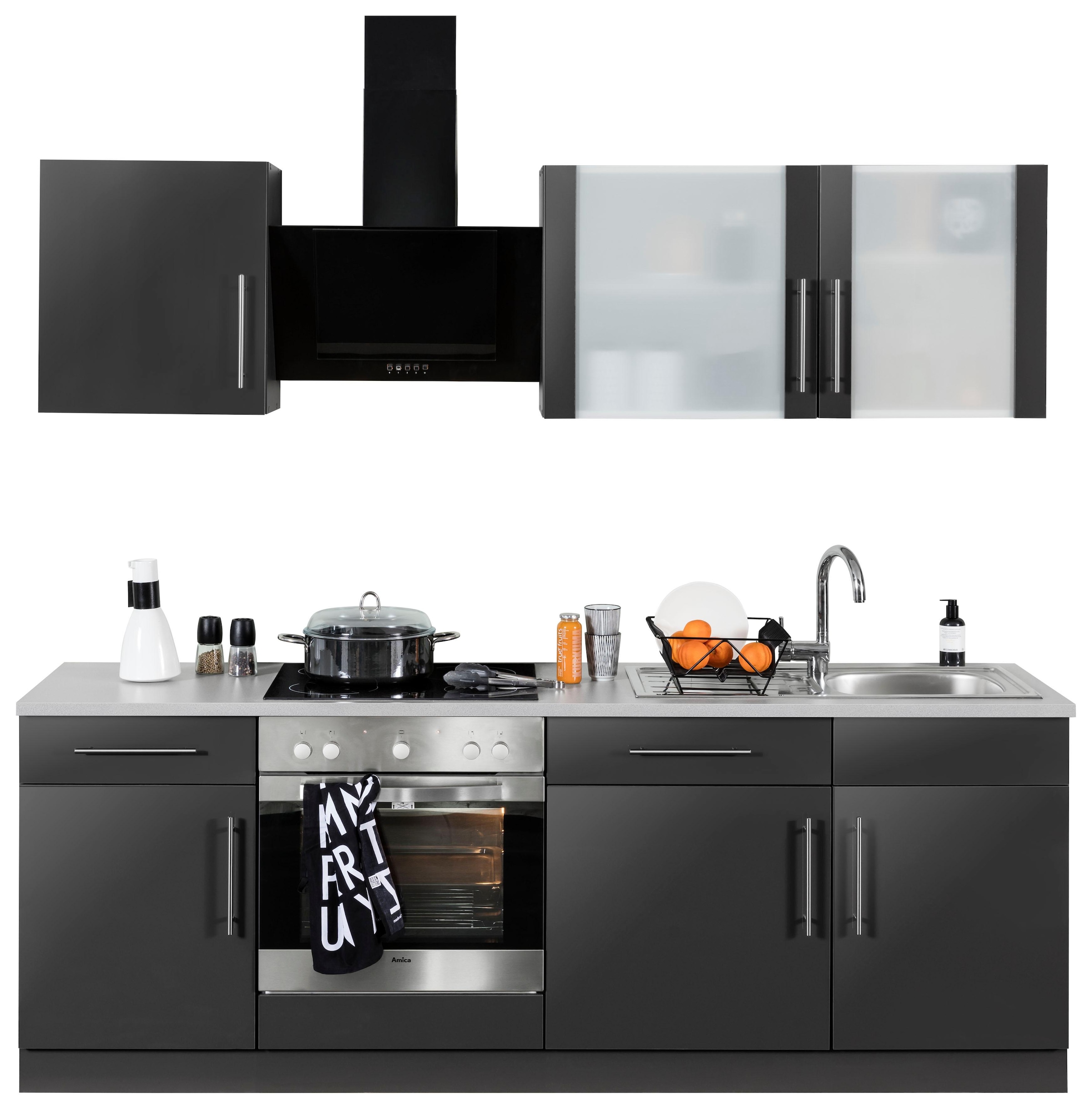 Küchenzeile Küchen bestellen im Breite E-Geräten, OTTO »Cali«, wiho Shop cm 220 mit Online
