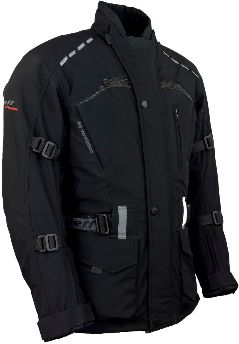 roleff Motorradjacke »RO 1512«, 8 Taschen, 4 Belüftungslöcher, mit Sicherheitsstreifen
