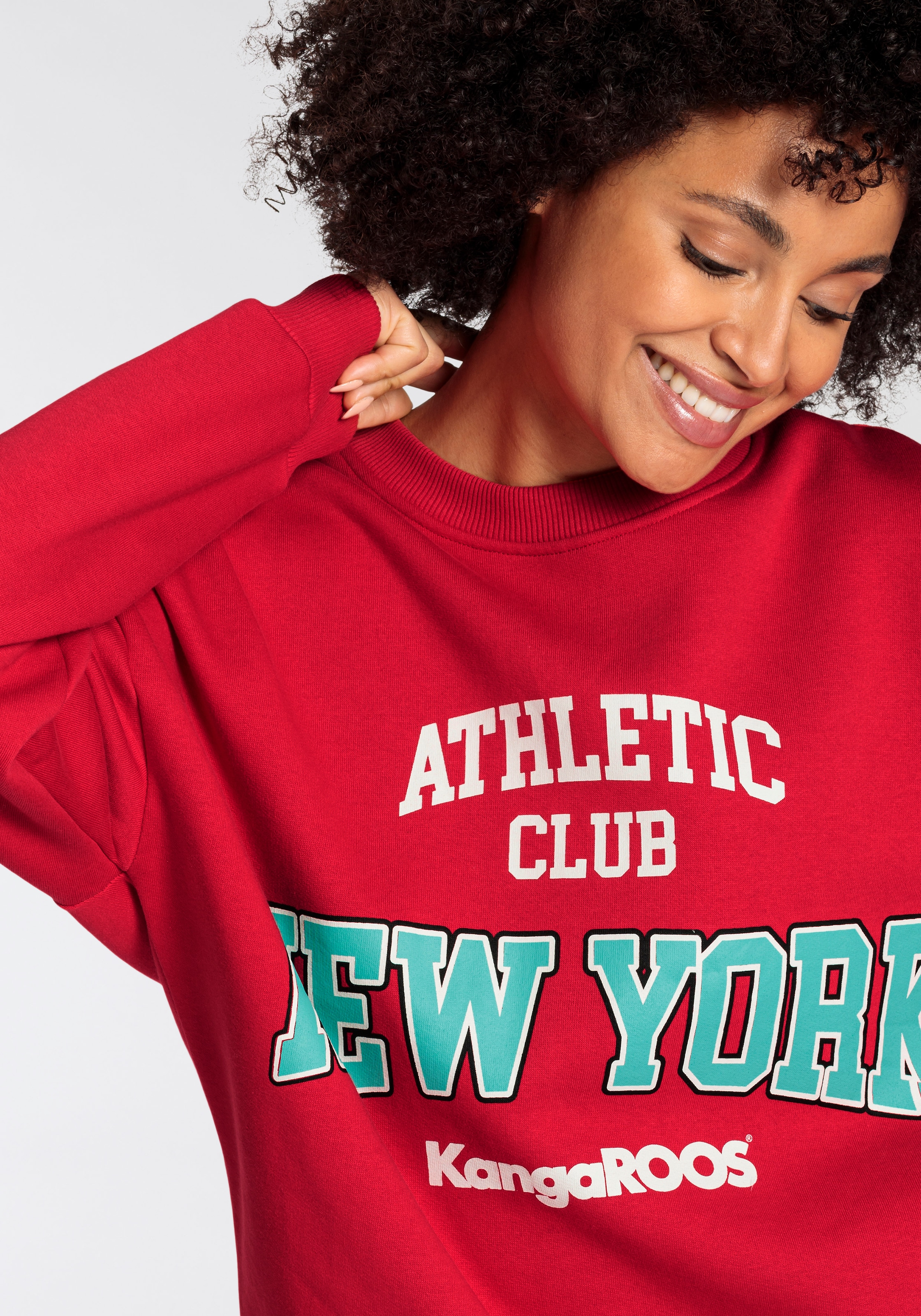 KangaROOS Sweatshirt, College-Style NEUE großem online - KOLLEKTION OTTO im bei mit Logodruck