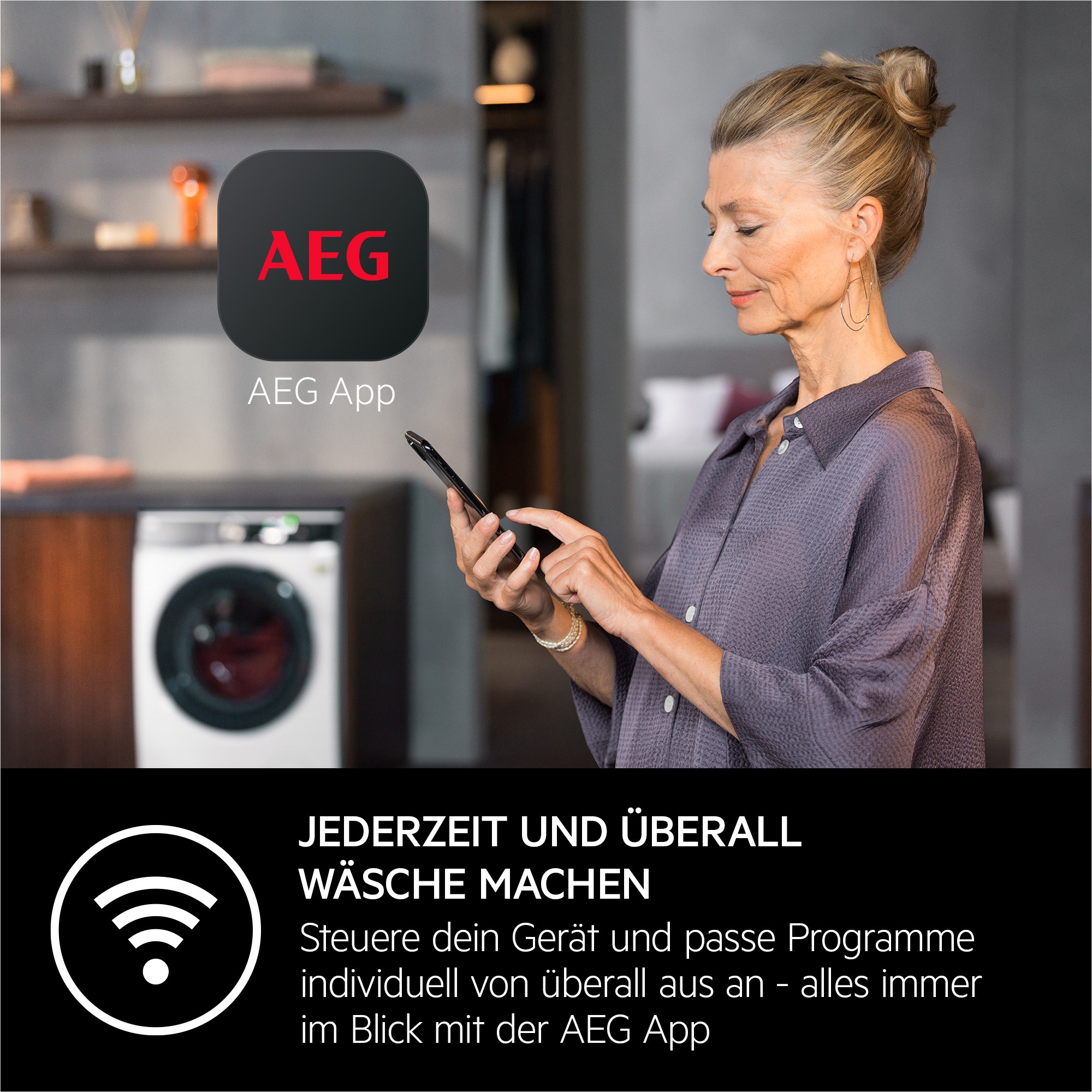 AEG Einbauwaschtrockner »LWR8WI7680«, 8000, Dampf-Funktion, PowerClean-Programm