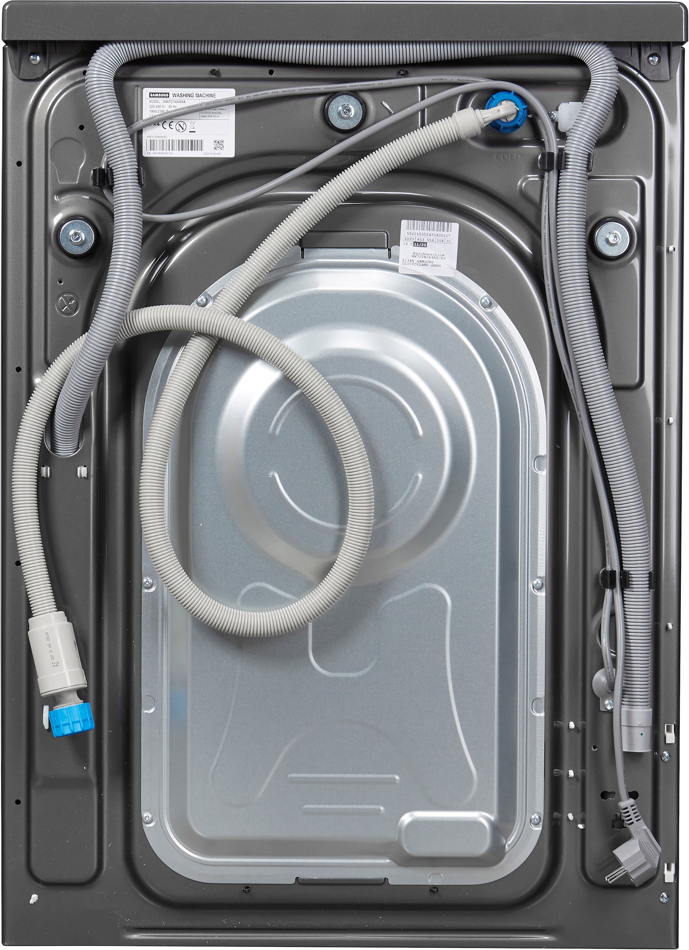 Samsung Waschmaschine »WW70TA049AX«, WW5000T INOX, WW70TA049AX, 7 kg, 1400 U /min, FleckenIntensiv-Funktion bei OTTO
