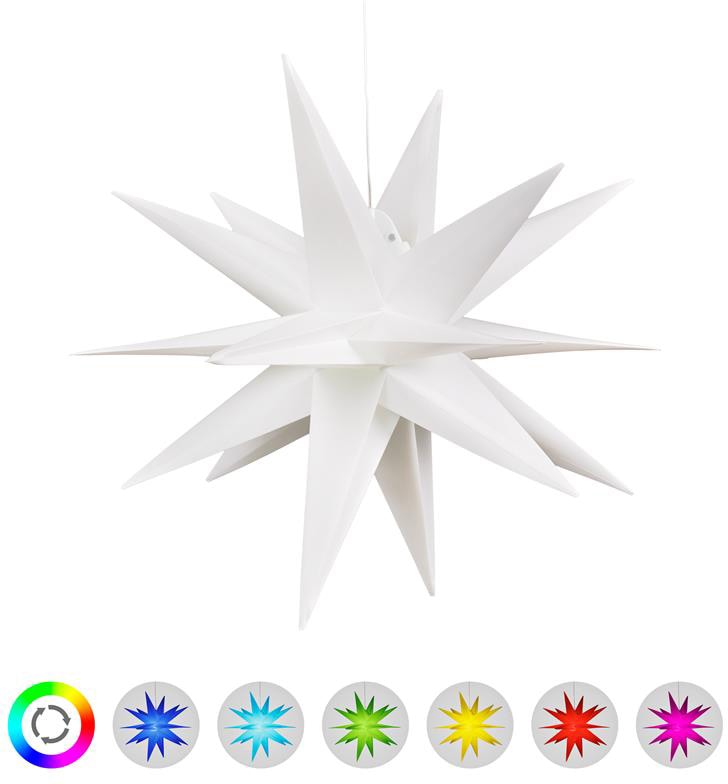 BONETTI LED Stern 3D 57 »Weihnachtsstern, online aussen Weihnachtsdeko 6-Stunden- bei OTTO Timer mit Nordlicht«, Farbwechsler, cm, und Ø