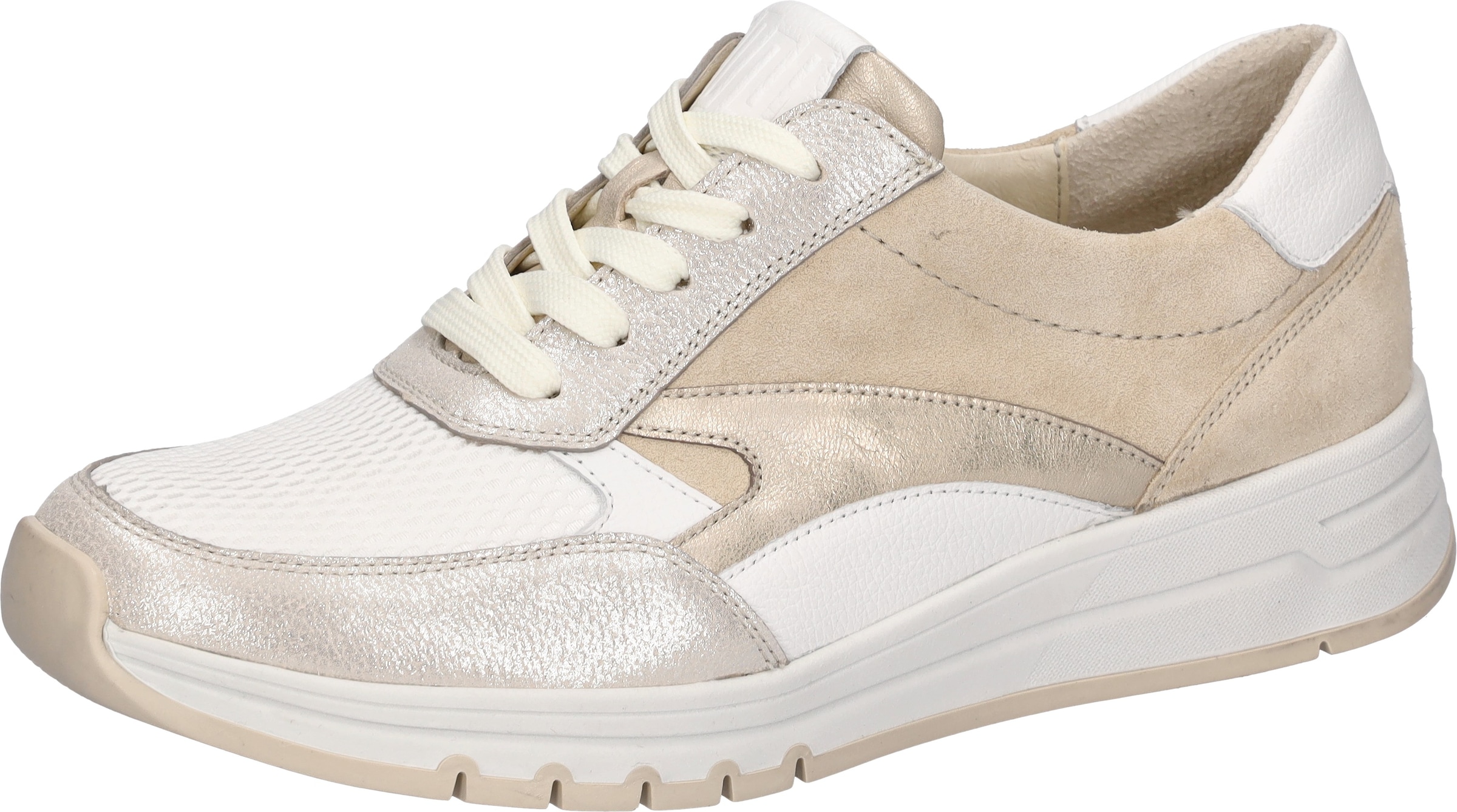 Waldläufer Keilsneaker  Schnürschuh, Halbschuh, Freizeitsneaker mit weichem Schaftrand