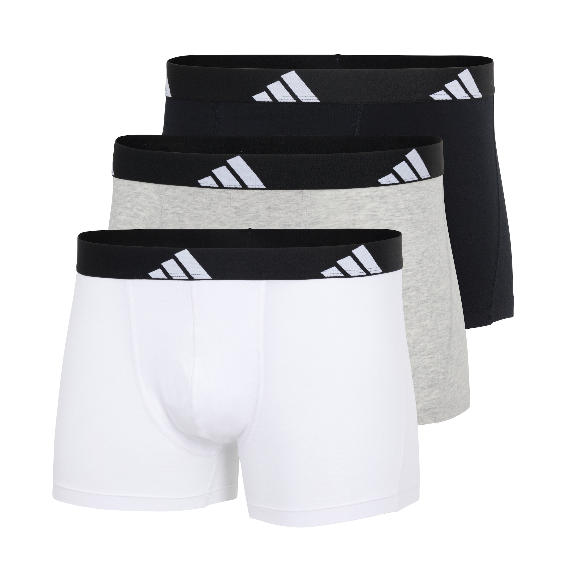adidas Sportswear Trunk »Active Flex Cotton« 3er Pack,  elastischer Logo-Bund, ohne Eingriff, Single Jersey-Qualität