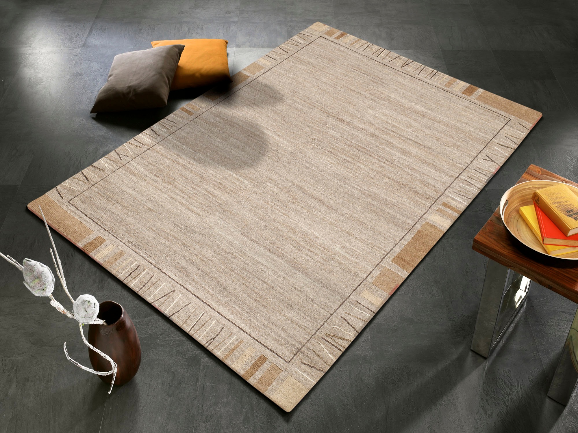 OCI DIE TEPPICHMARKE Wollteppich »Sensation SILK 100 REKHI« rechteckig 6 mm Höhe handgeknüpft, Nepal, reine Wolle, Wohnzimmer