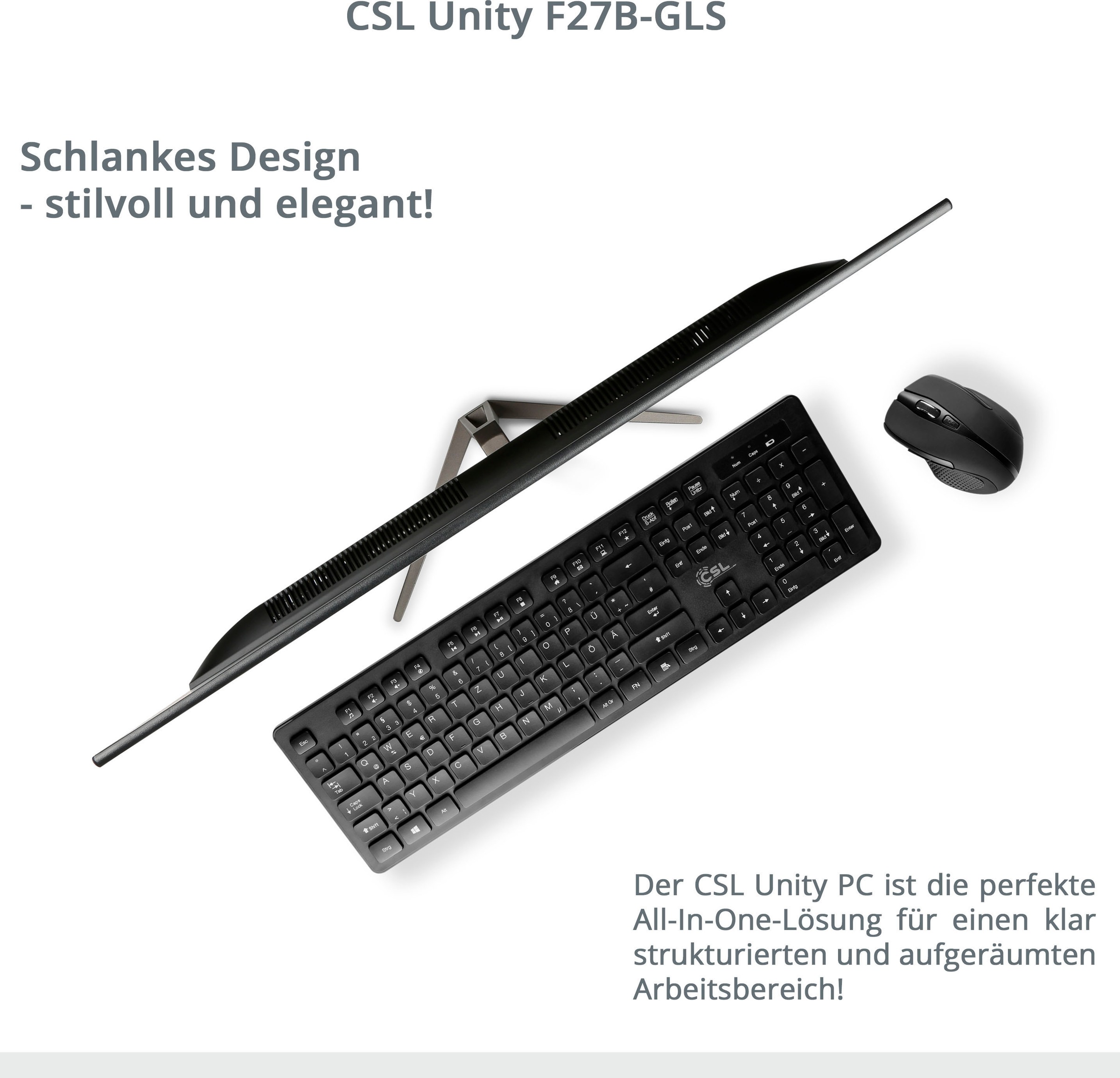 CSL All-in-One PC »Unity F27-GLS mit Windows 10 Pro«