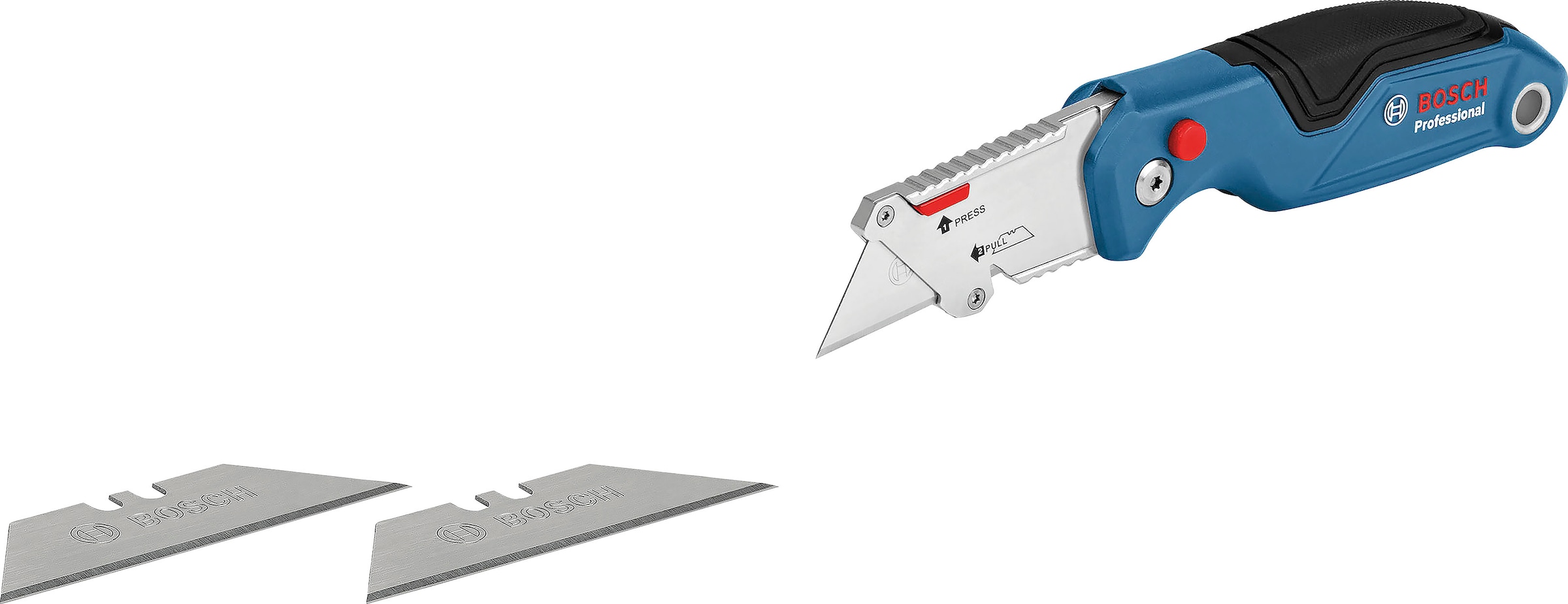 Bosch Professional Cuttermesser »(1600A016BM)«, (Set, 2 tlg.), bestehend aus Universal- und Klappmesser