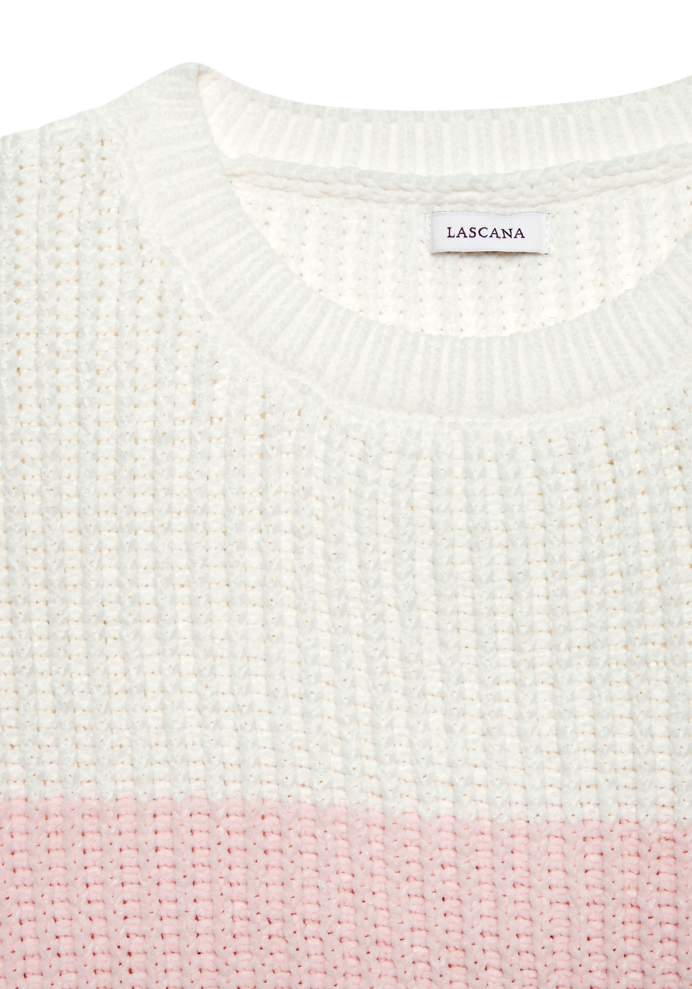 LASCANA Strickpullover, mit modischen Querstreifen, legere Passform, bequem