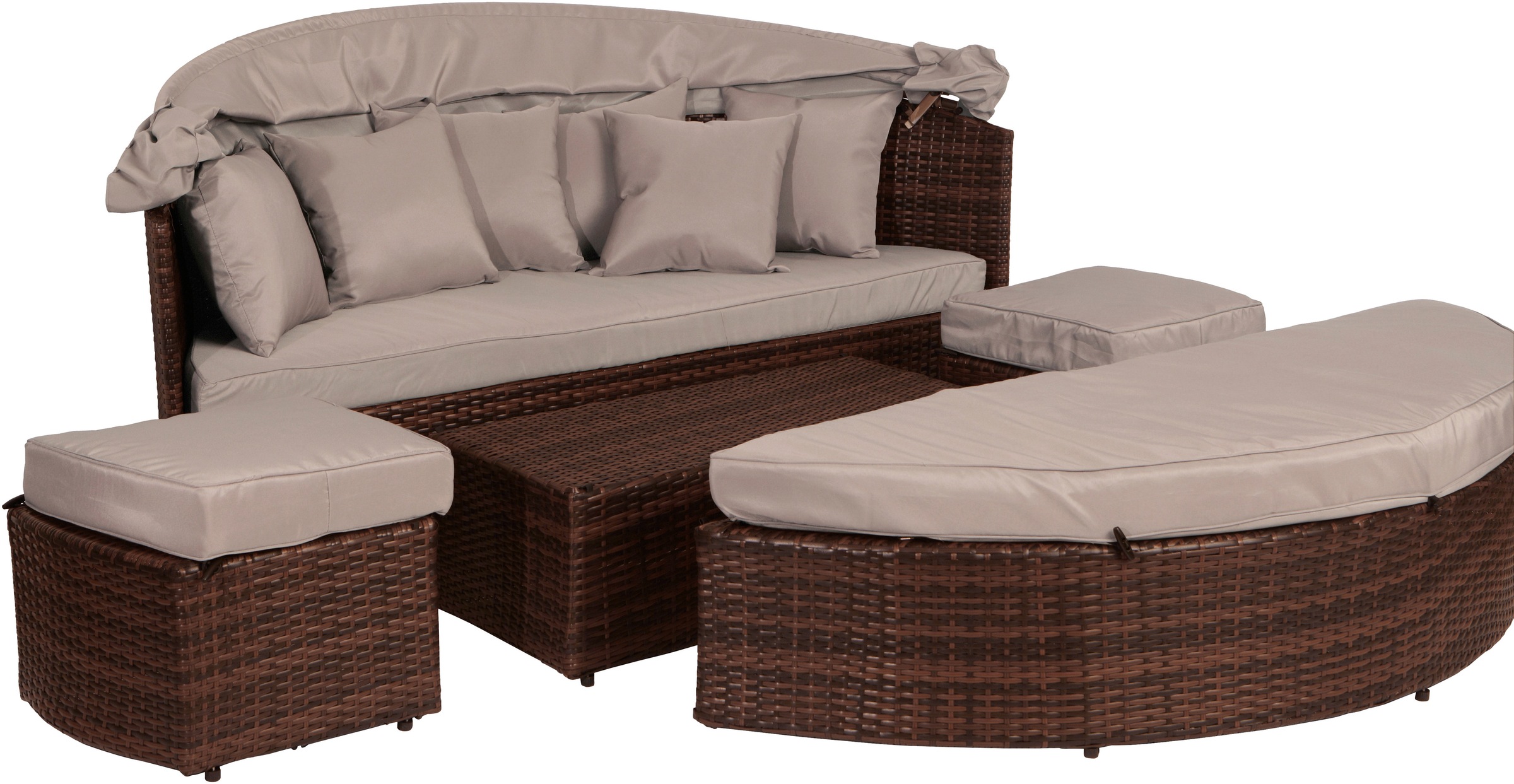 MERXX Schutzplane »Multi Lounge«, für Loungebett, (L/B/H) 177x162x83 cm