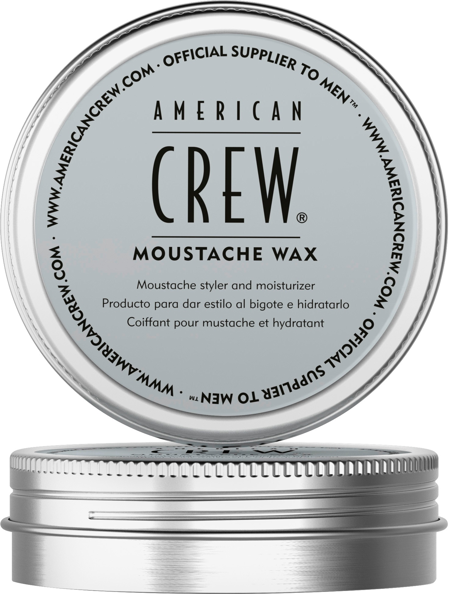 American Crew Herren Bartwachs »Moustache Wax Bartwachs 15 gr« mit spezieller Eignung für Oberlippenbärte und Moustache-Styles in silberfarben