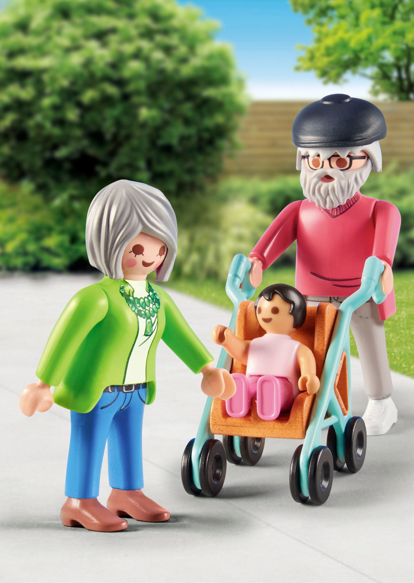 Playmobil® Konstruktions-Spielset »Großeltern mit Baby (71613), myLife«, (11 St.), Made in Europe