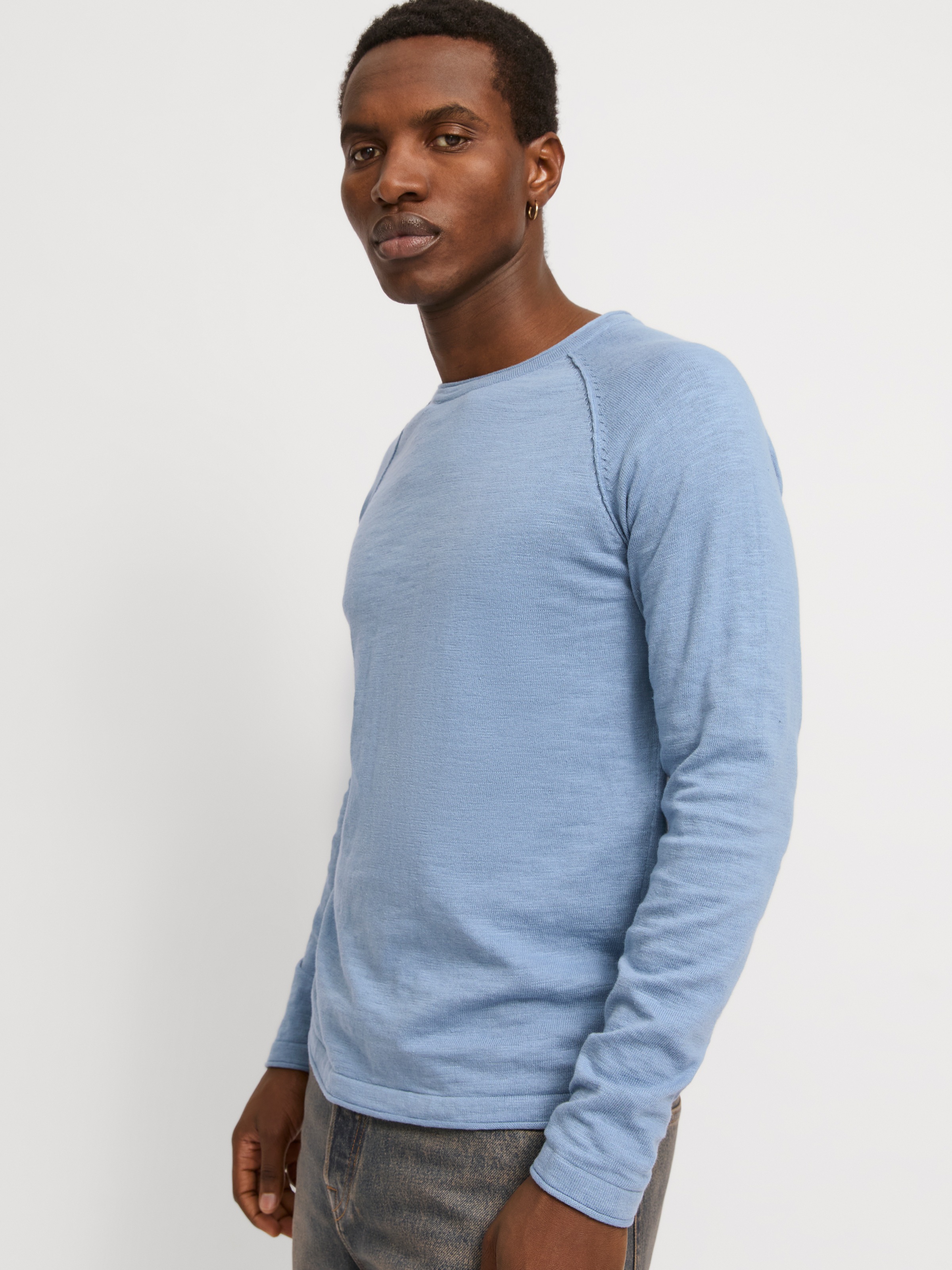 Jack & Jones Rundhalspullover »JJEBREEZE KNIT CREW NECK SN«, mit Rundhalsausschnitt