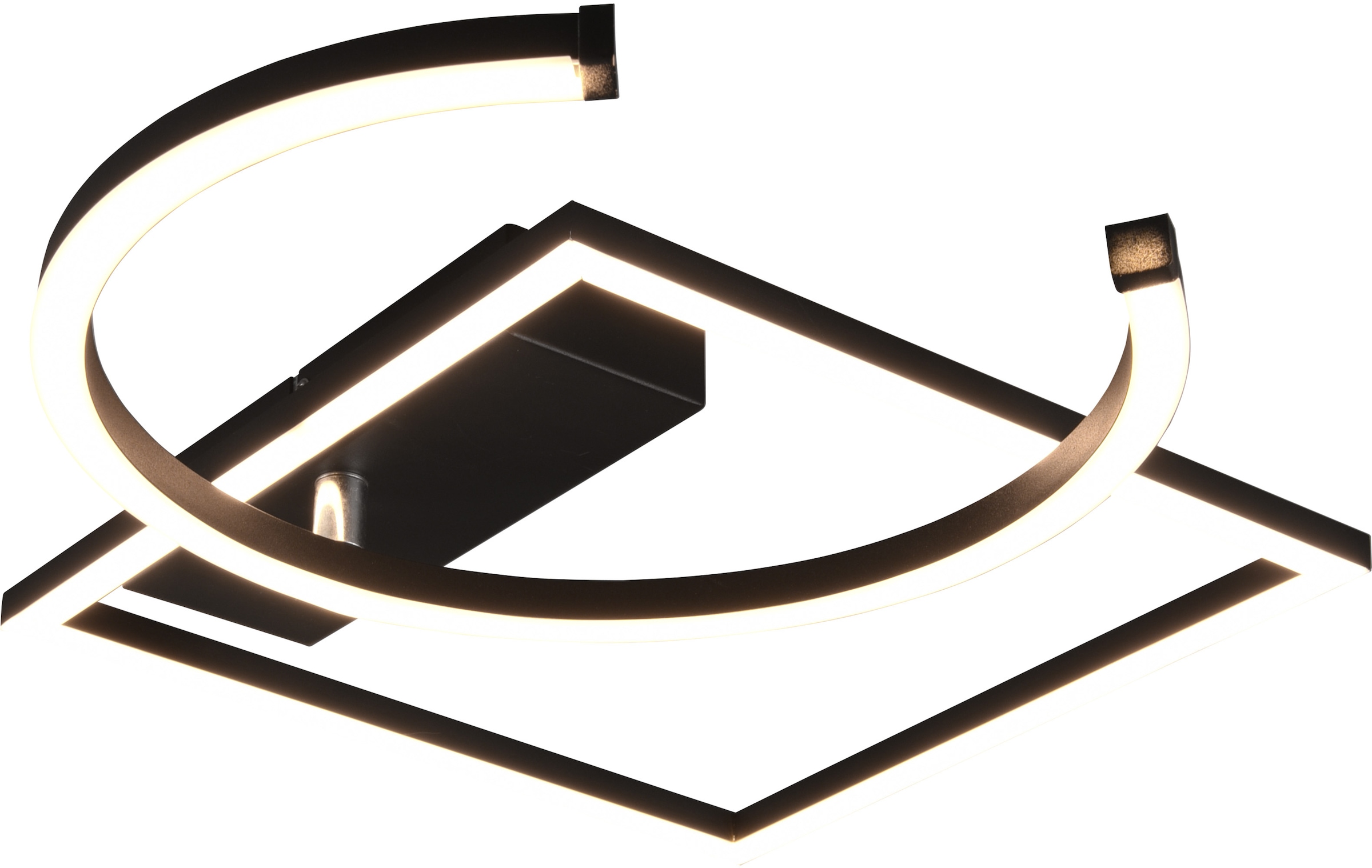 TRIO Leuchten LED Deckenleuchte »PIVOT«, 1 flammig, Leuchtmittel LED-Modul | LED fest integriert, über Wandschalter dimmbar, zur Wand-und Deckenmontage geeignet