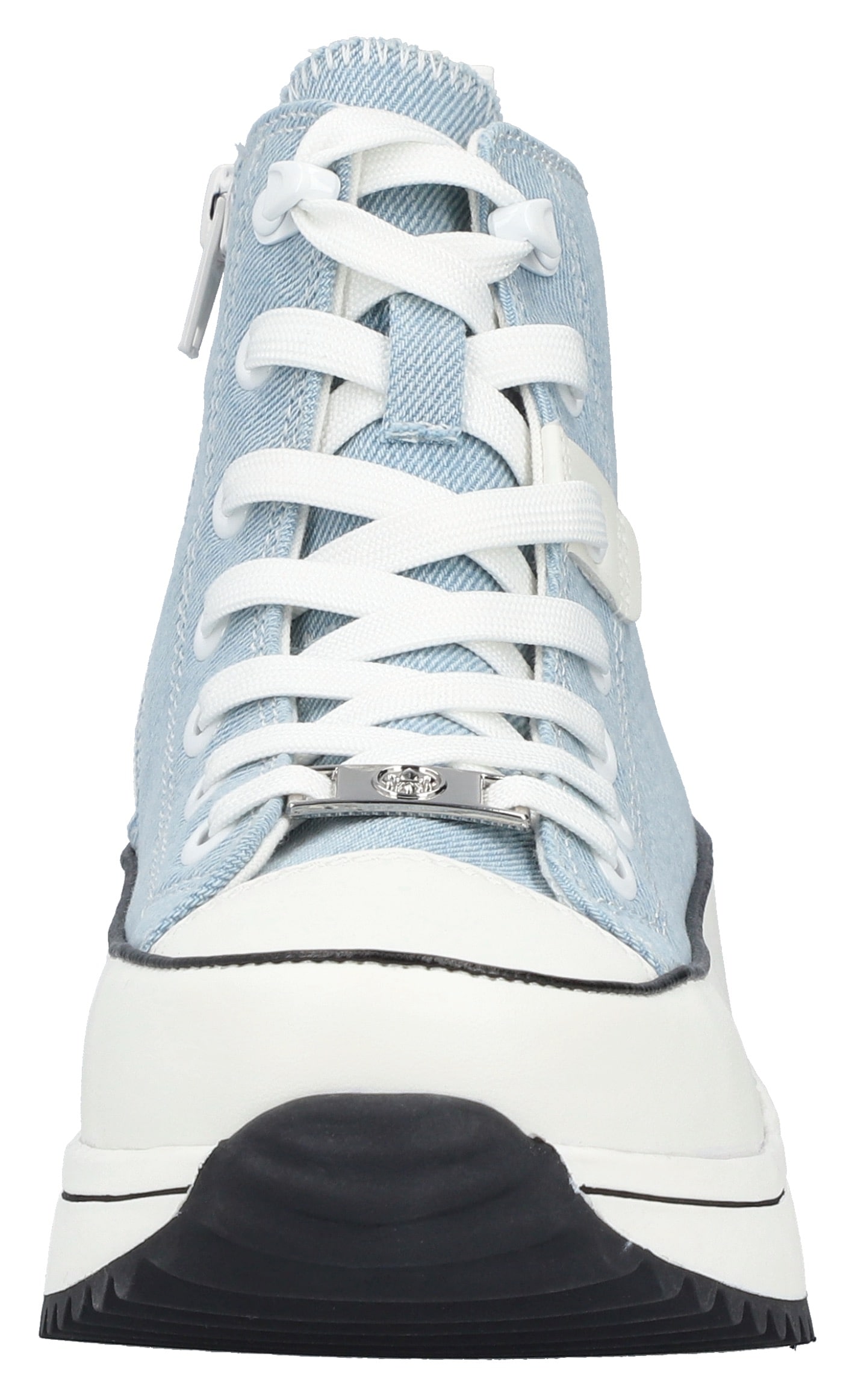 Rieker Sneaker, Plateau, High Top-Sneaker, Schnürschuh in veganer Verarbeitung