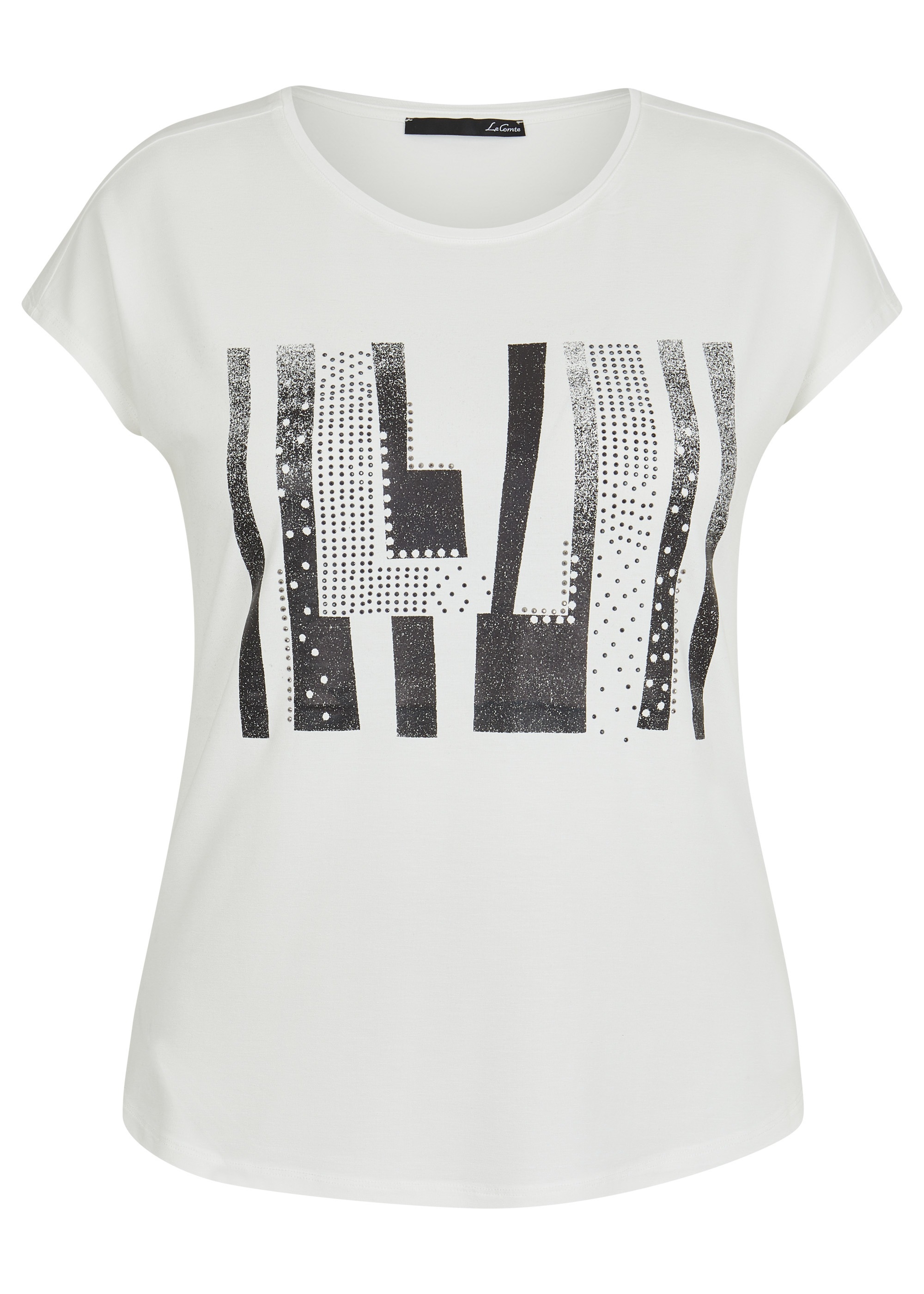 LeComte Print-Shirt, mit Front-Print und Kappärmeln