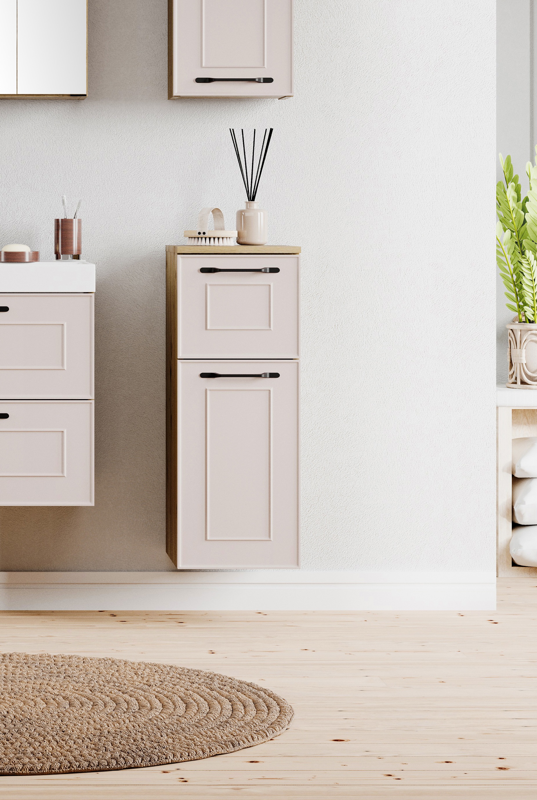 welltime Unterschrank »CADIZ, gedämpfte Scharniere, Softclose-Auszug«