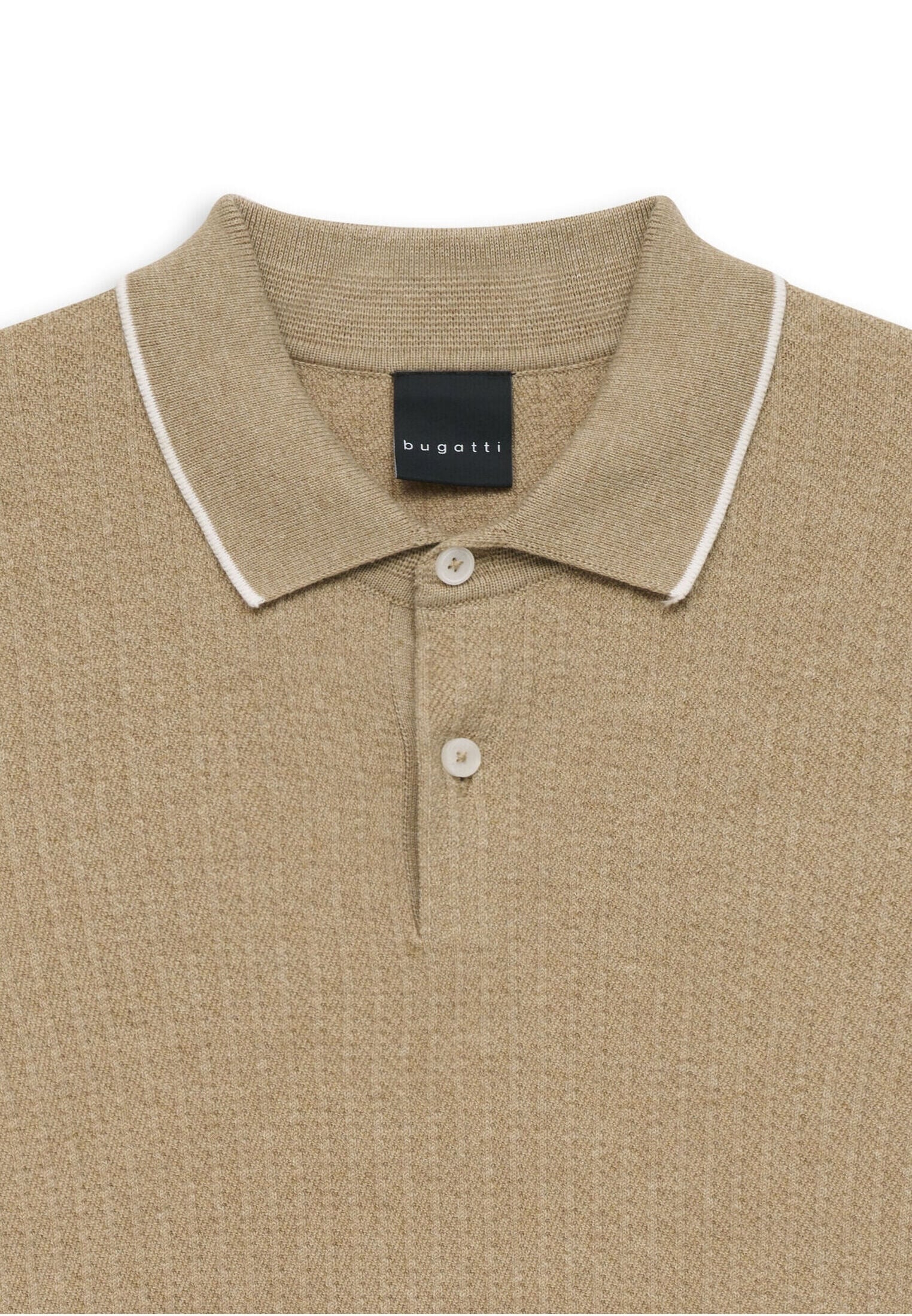 bugatti Poloshirt »kurzarm« gestrickt in Regular Fit