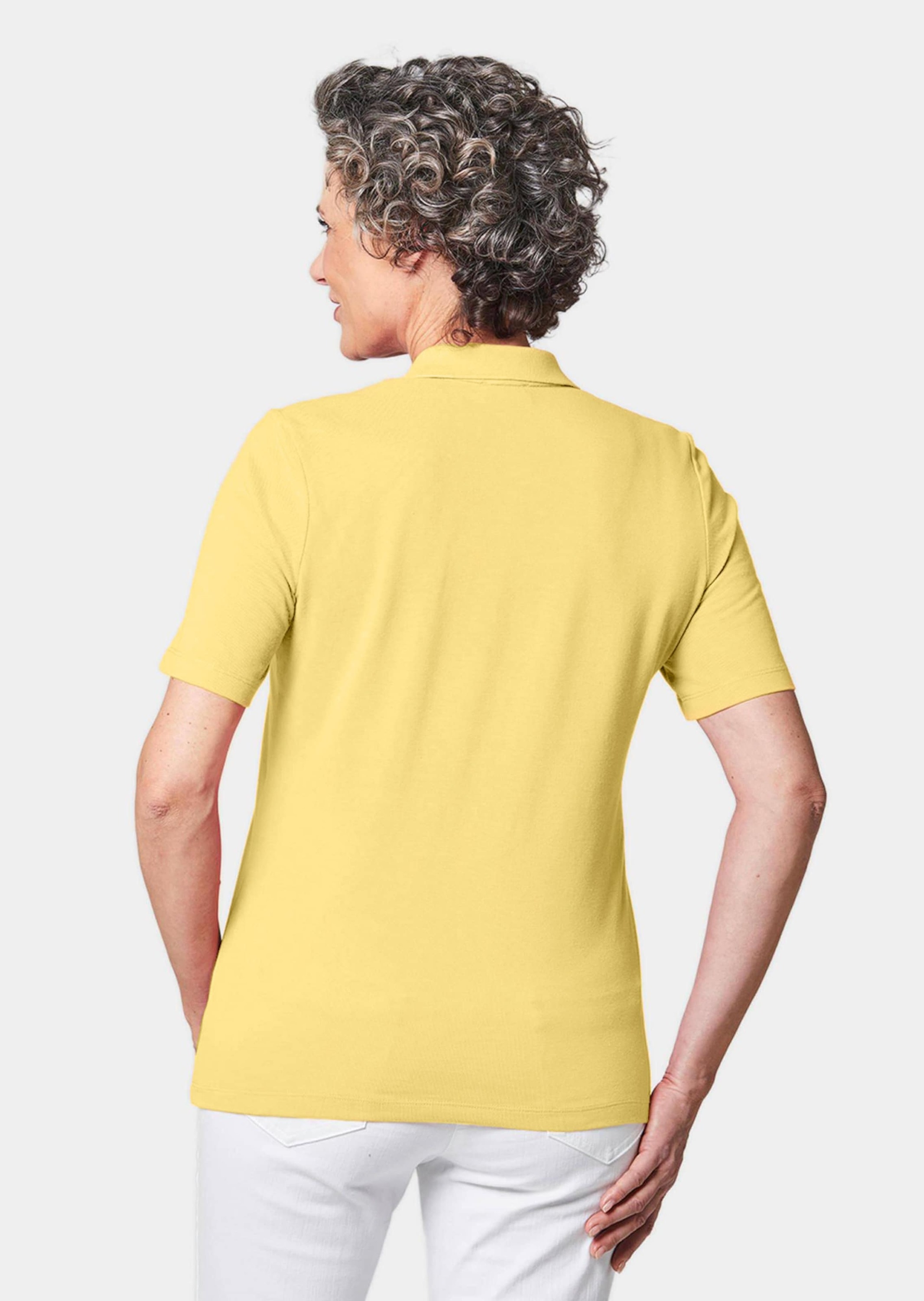 GOLDNER Poloshirt »Kurzgröße Poloshirt in hochwertiger Pikee-Qualität«