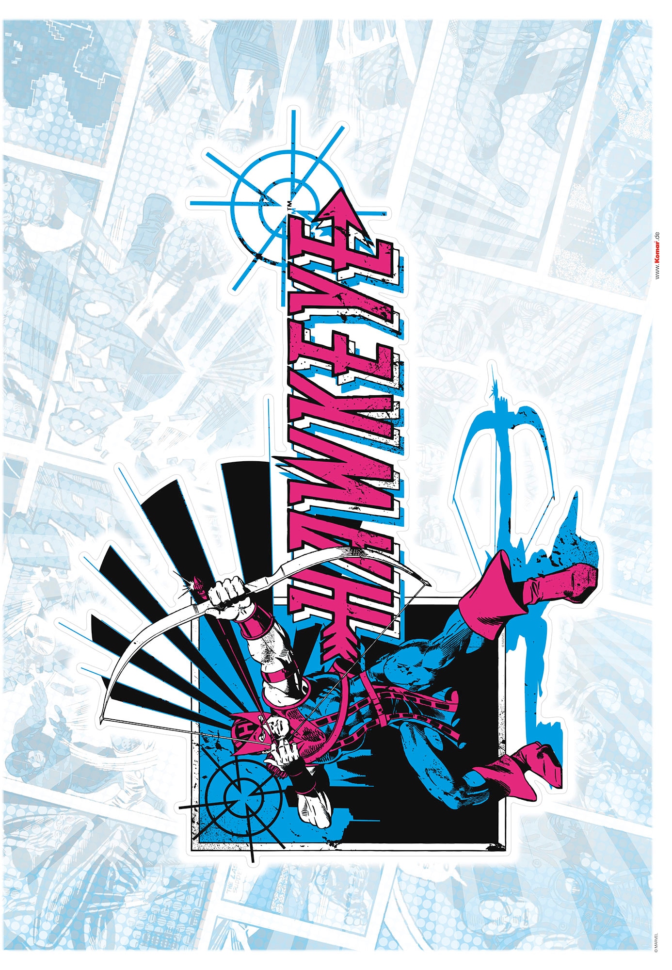 Komar Wandtattoo »Hawkeye Comic selbstklebendes Classic«, Wandtattoo cm bei online 50x70 OTTO Höhe), (Breite x (1 St.)
