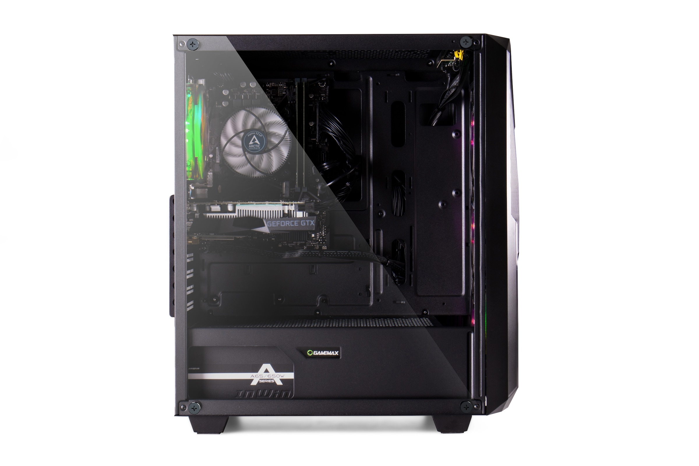 GAMEMAX Gaming-PC-Komplettsystem »GigaDeal Striker SET2648«, (inkl. Maus & Tastatur), Windows 11 + Gigabyte GS32QC LED-Monitor Curved, 80 cm (32")