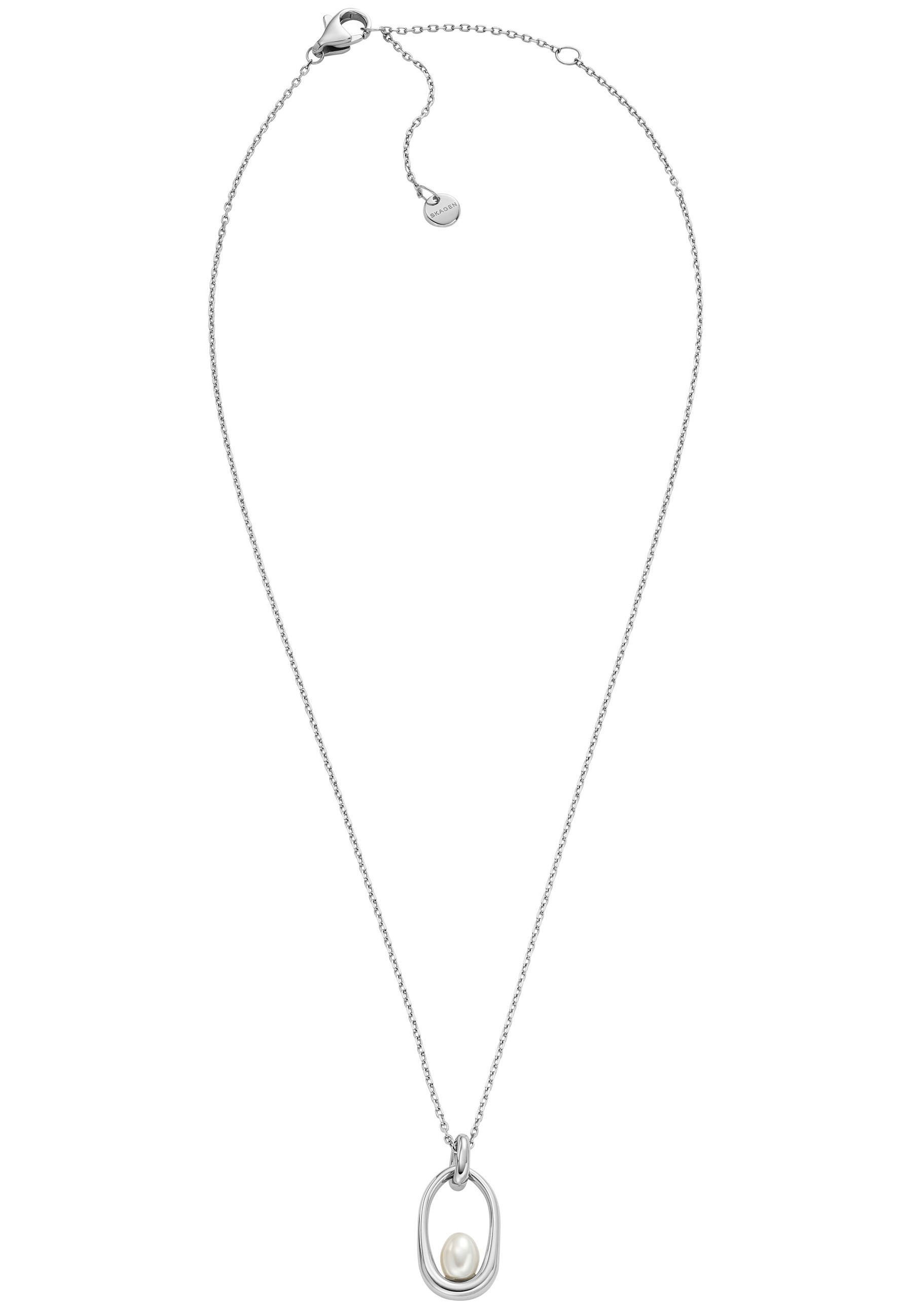 Skagen Kette mit Anhänger »KARIANA ESSENTIAL WAVES, SKJ1796040«, mit Perle (synth.)