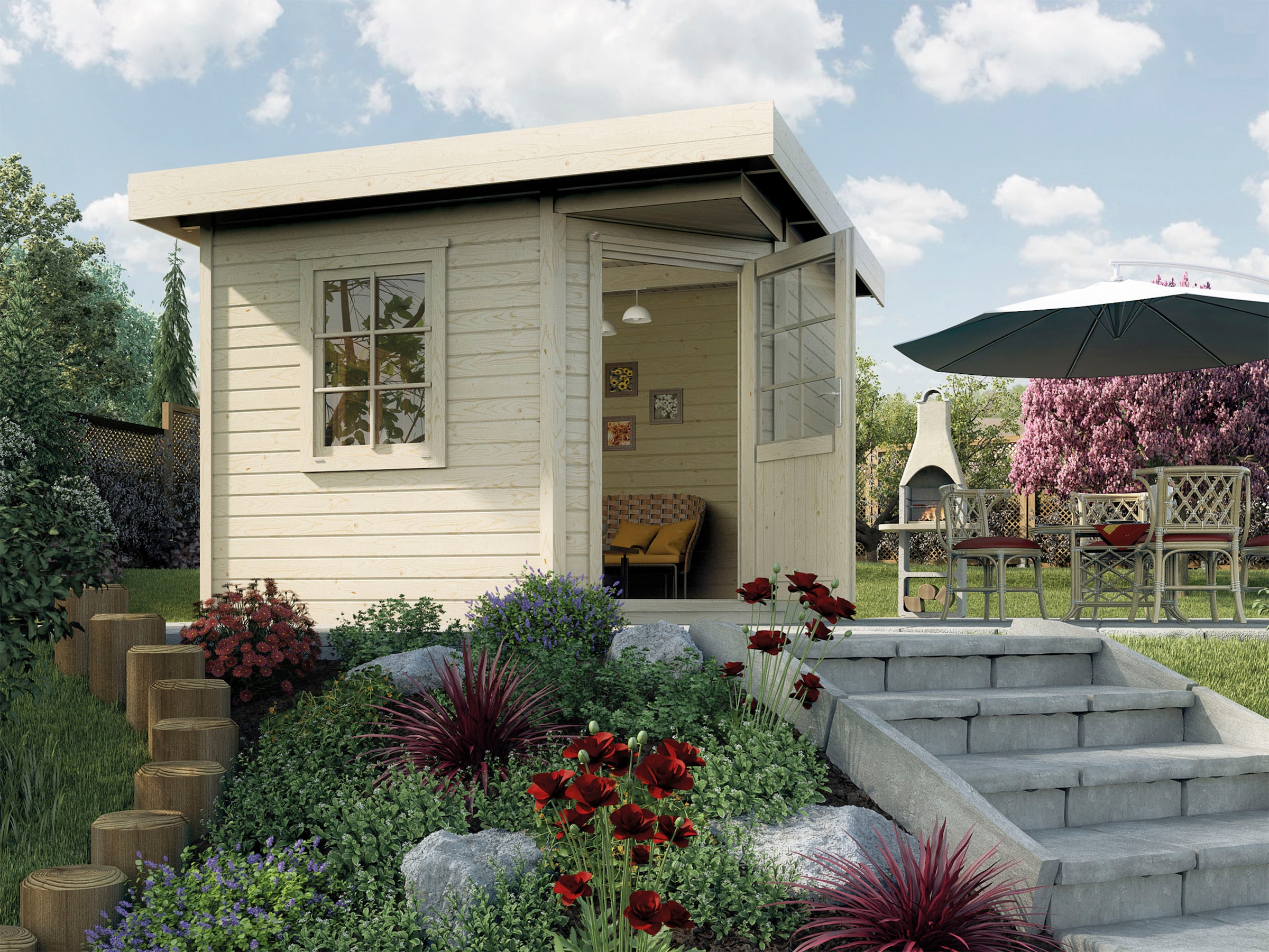 weka Gartenhaus »Designhaus 213 Plus«