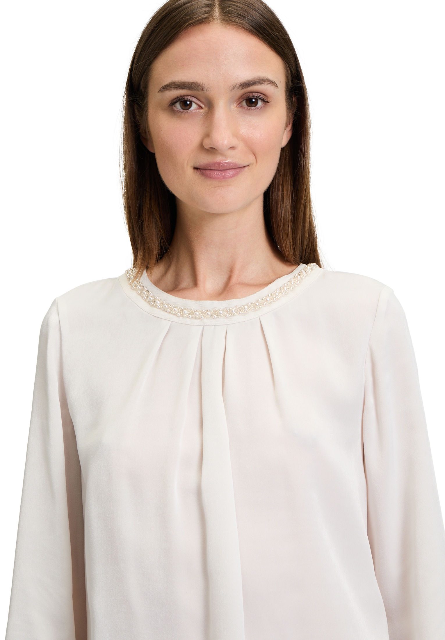 Betty&Co Schlupfbluse »Schlupfbluse mit Perlen«