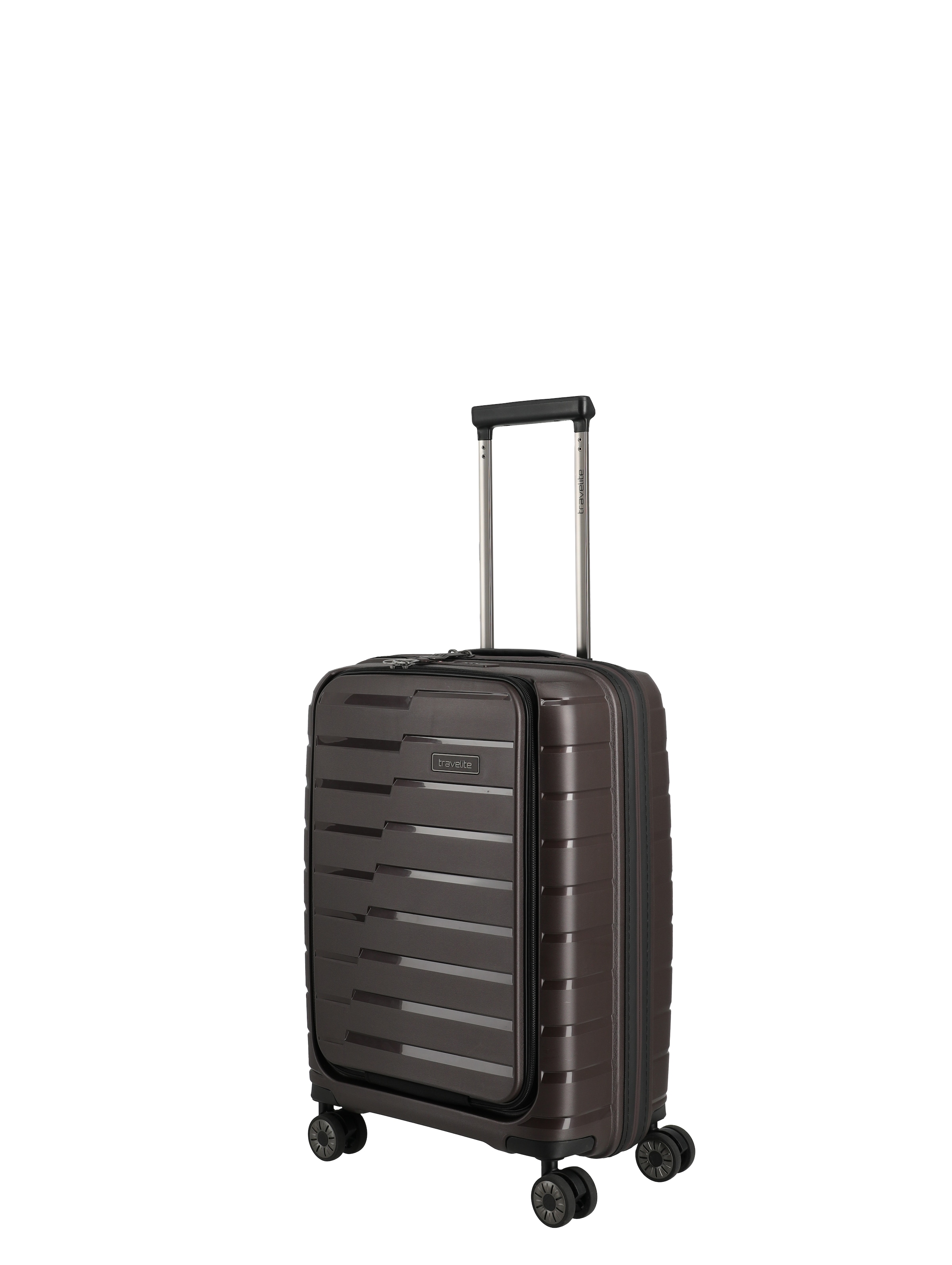 travelite Trolley »AIR BASE Reisekoffer Hartschale« 43 l 4 Rollen kratzresistenter Oberfläche und cleverer Innenaufteilung