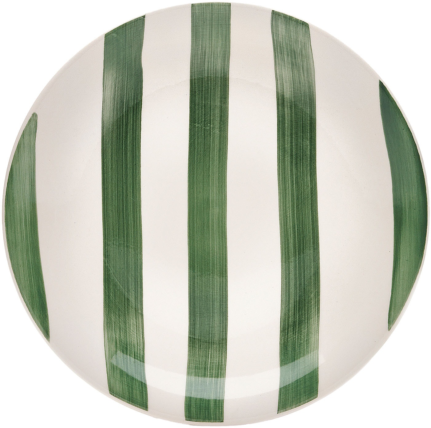 van Well Dessertteller »Mallorca, Teller 19 cm, 6 Stück« Teller Set, Keramik, Streifenoptik, spülmaschinen-/mikrowellengeeignet