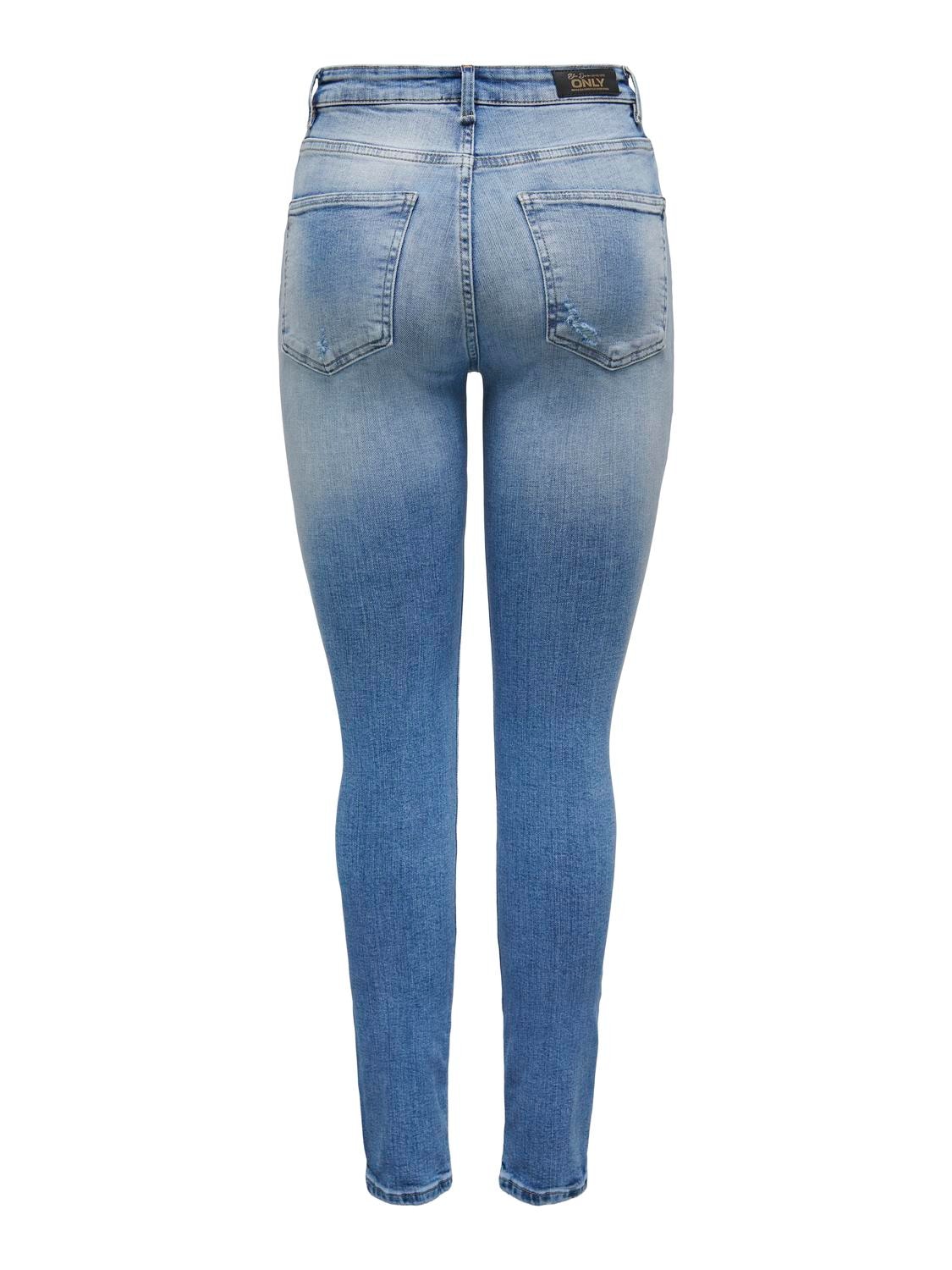 ONLY Skinny-fit-Jeans »ONLFOREVER ICON HW SK LAK DNM GEN476NOOS«, mit Destroyed Effekt
