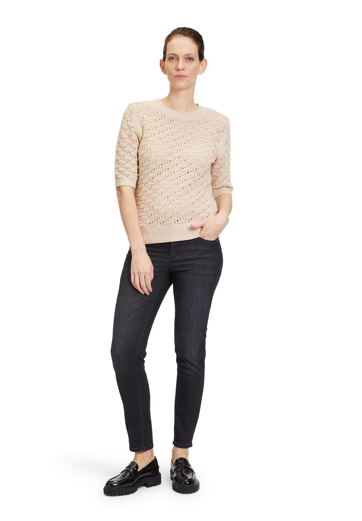 Betty&Co Strickpullover »Strickpullover mit Rundhalsausschnitt«