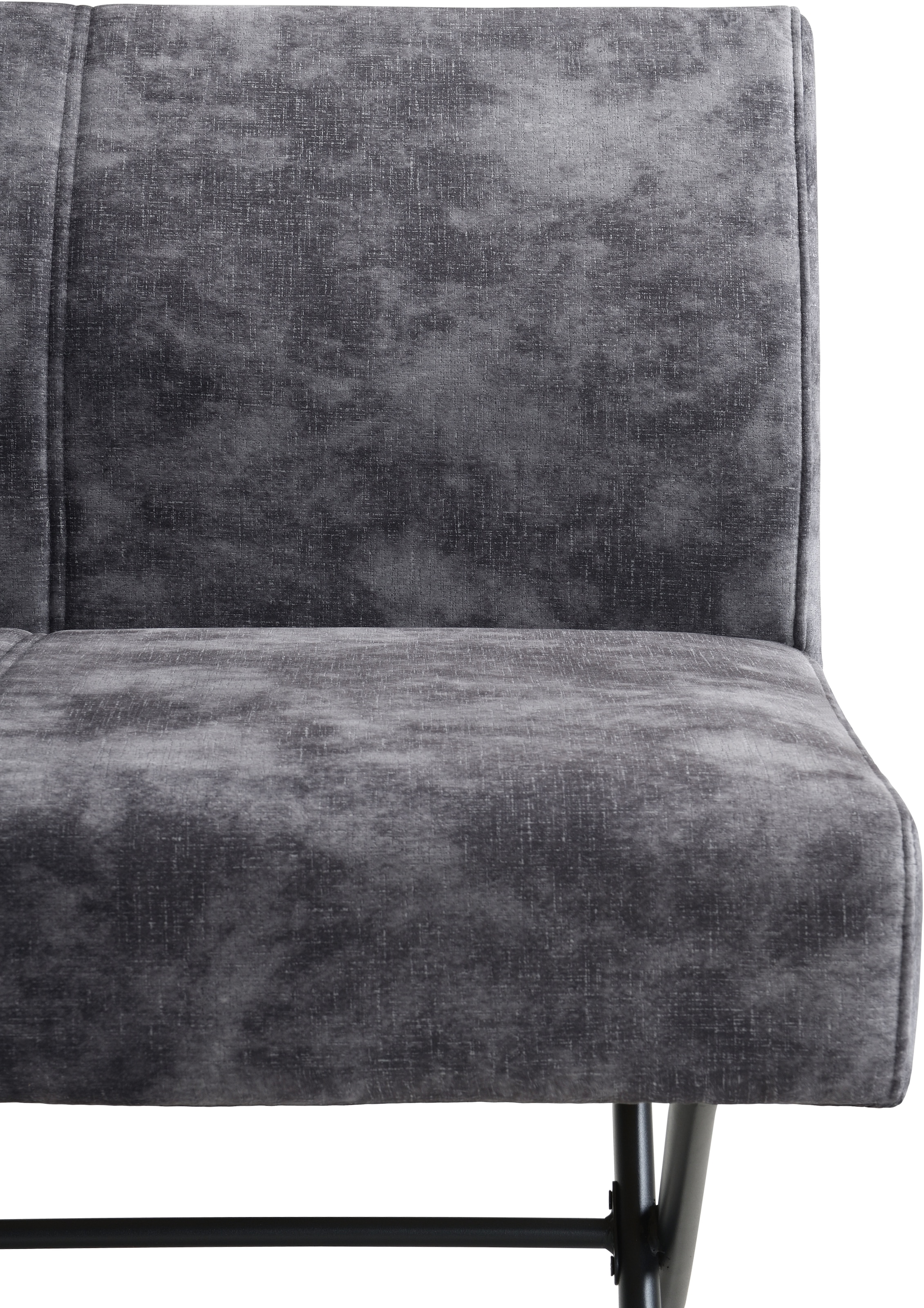 HELA Sitzbank »PORTO« 1 Stk. tlg. Einzelbank mit Rücken, X-Gestell, Federkorb, Vintage Velvet Optik