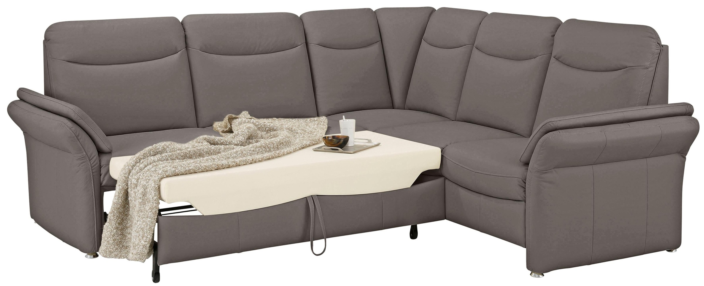 Home affaire Ecksofa »Tahoma L-Form«, mit Armlehnfunktion, wahlweise Bettfunktion, Schublade, Relaxfunktion